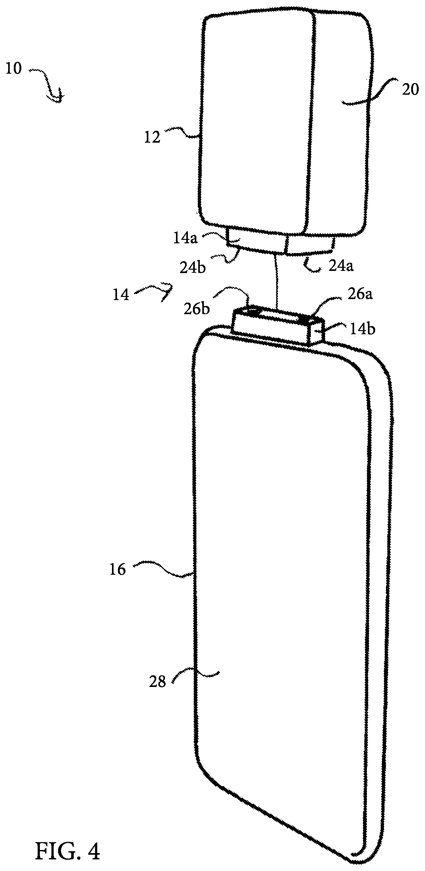 Patent US11812844 Figure 4 – Multiple magnet connection mechanism for retractors