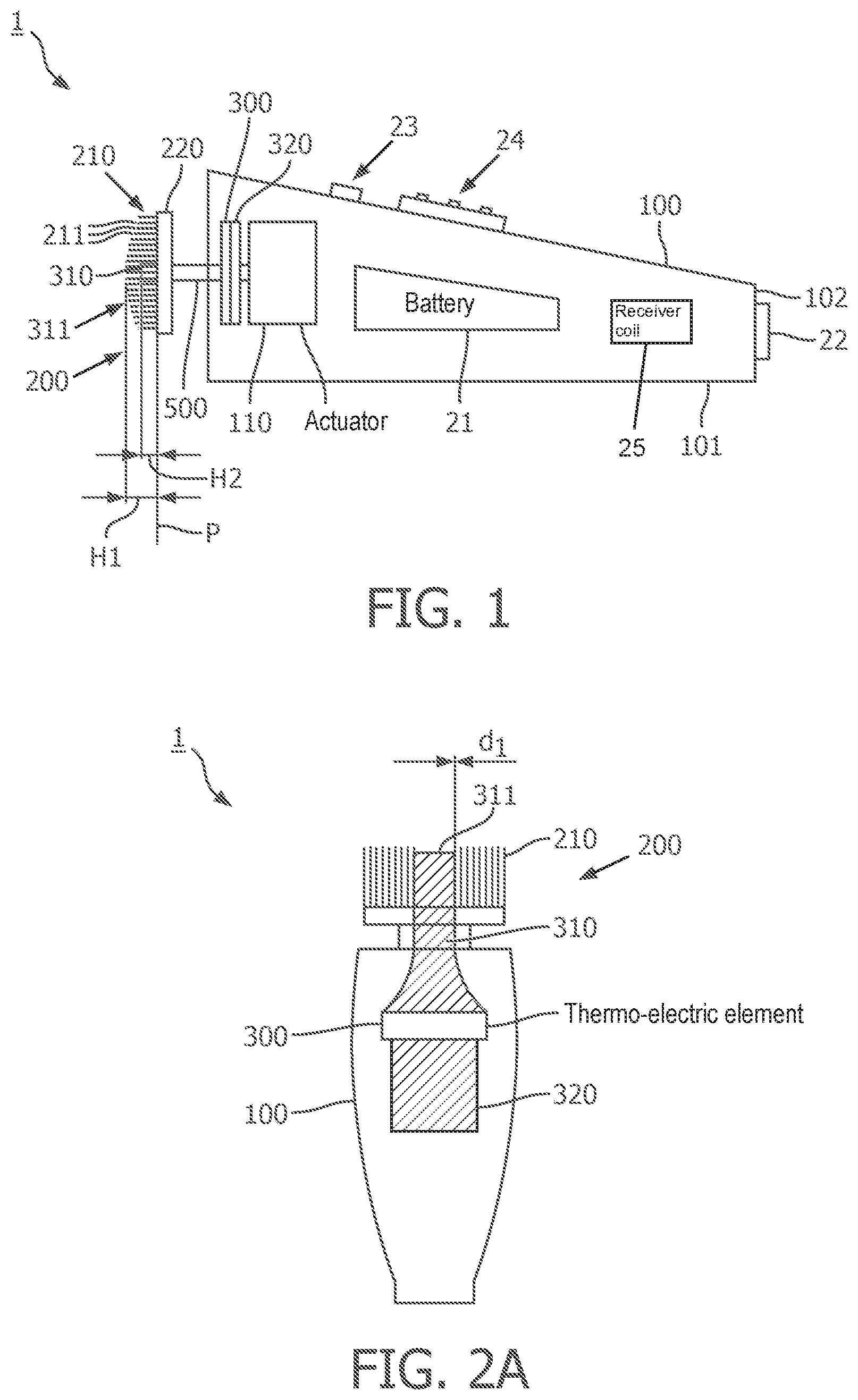 Patent US11812846 Figure 1 – Heating and cooling supply for facial brush