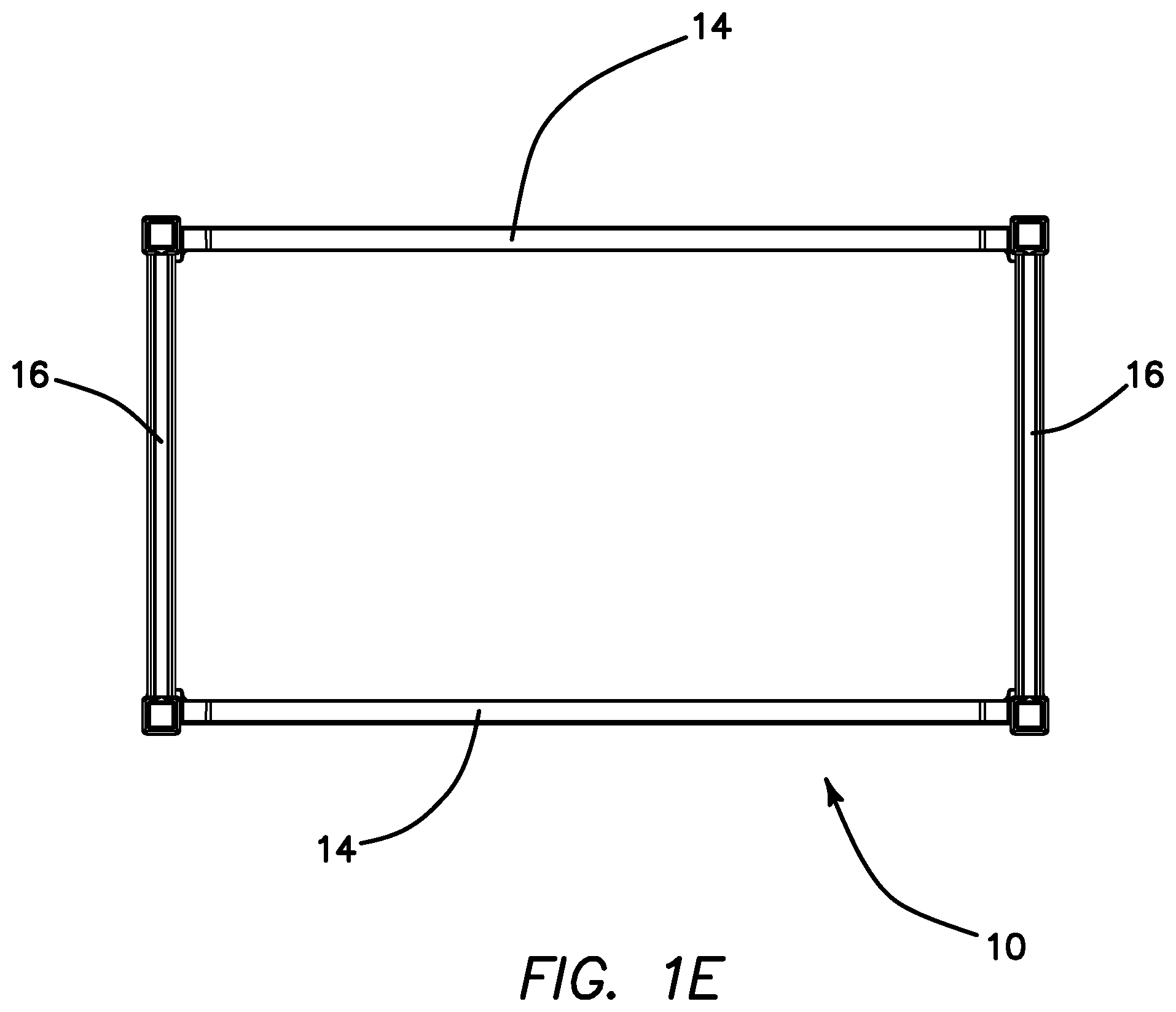Patent US11812847 Figure 5 – Shelving system for resisting applied shear forces and method for forming the same