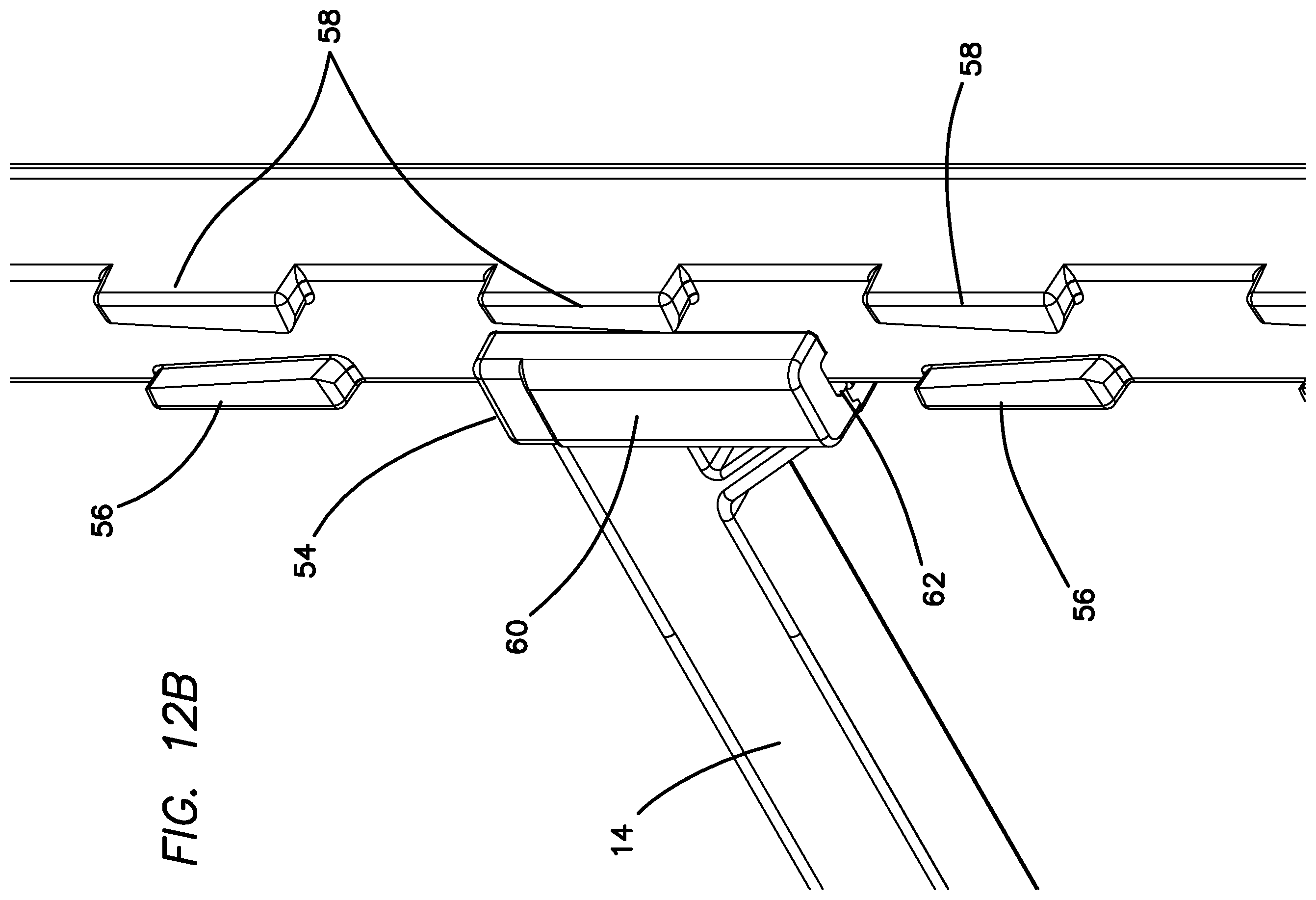 Patent US11812847 Figure 17 – Shelving system for resisting applied shear forces and method for forming the same