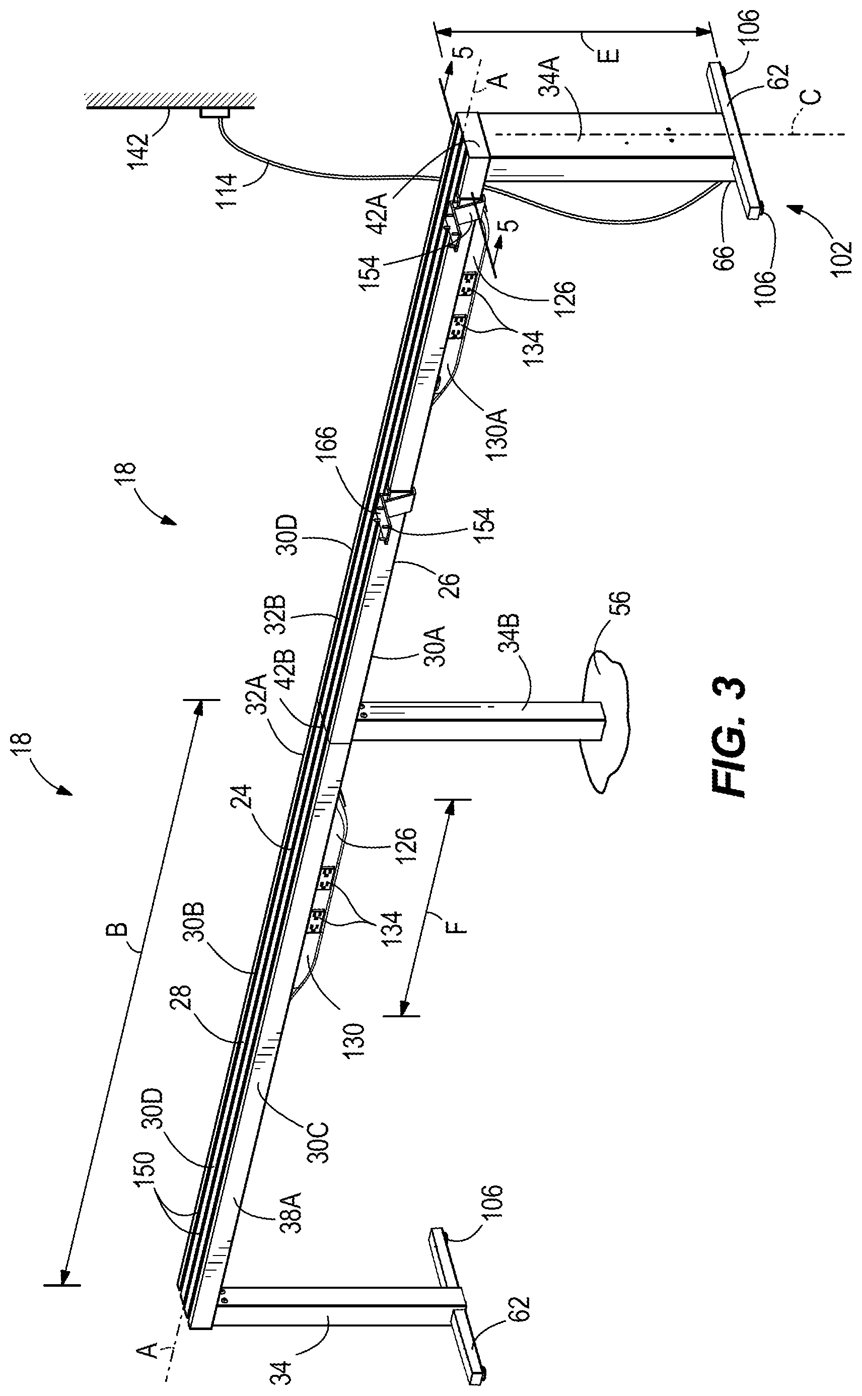Patent US11812848 Figure 3 – Furniture system