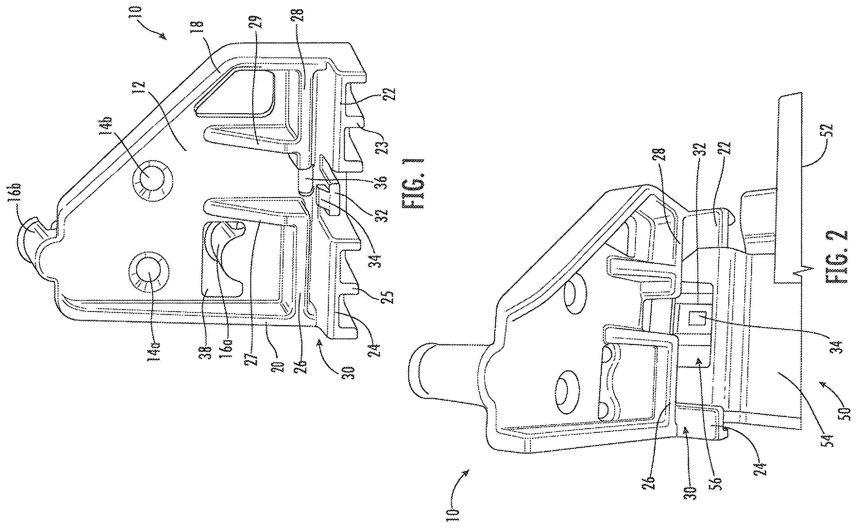 Patent US11812849 — Bracket for drawer slide — Figure 1