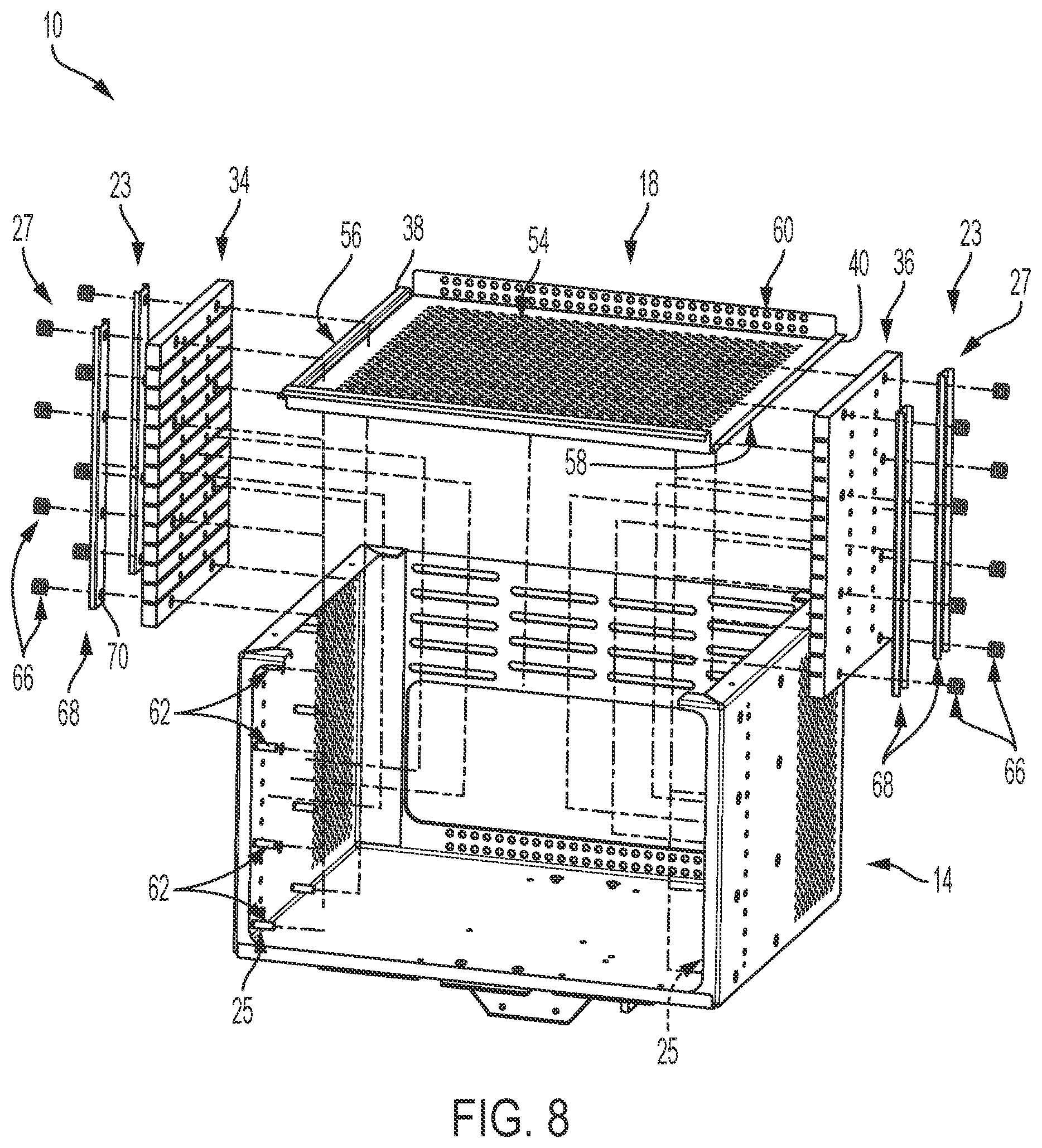 Patent US11812851 Figure 4 – Storage device with drawer retainer and stabilizer
