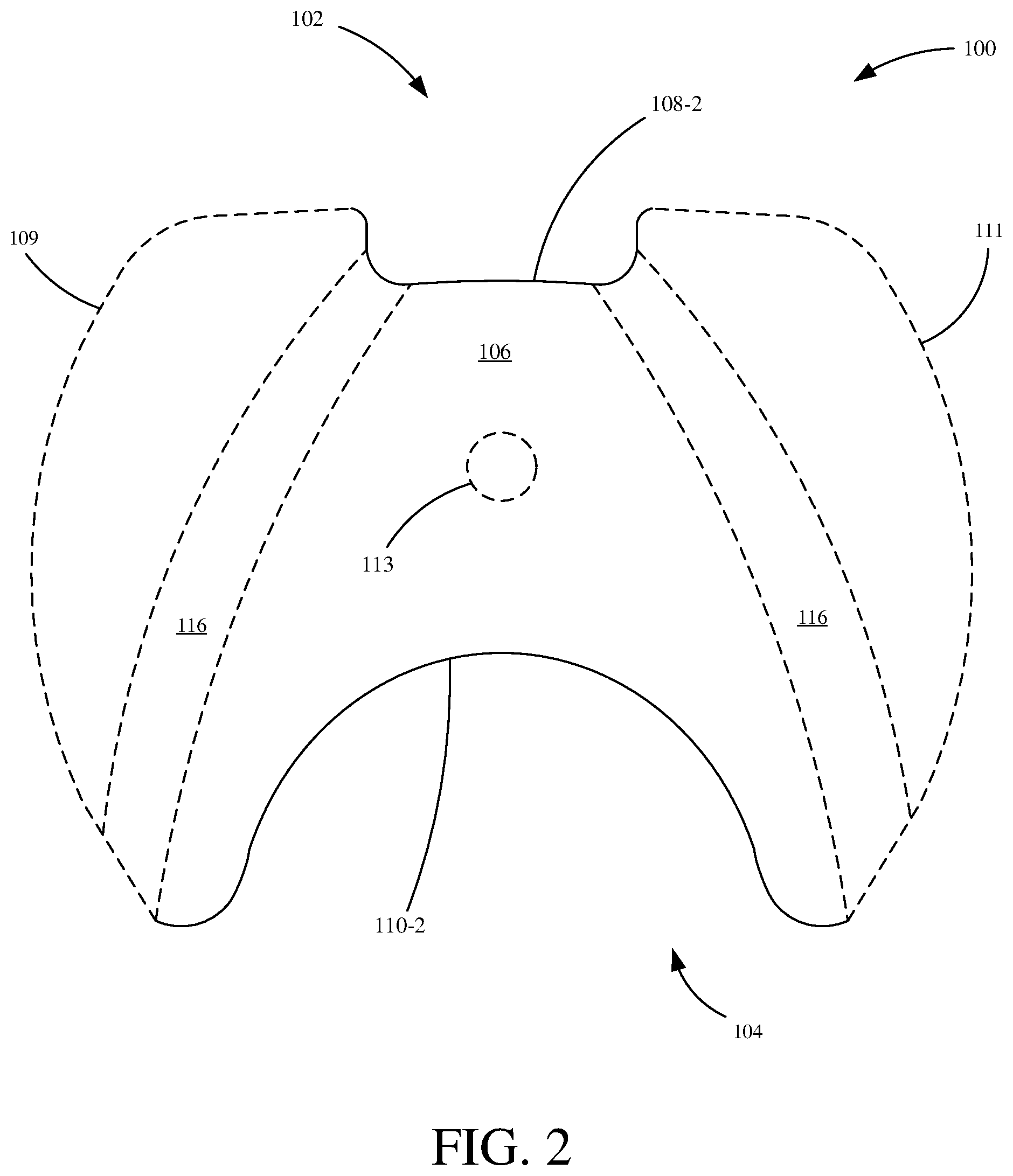 Patent US11812854 Figure 2 – Gaming support pad