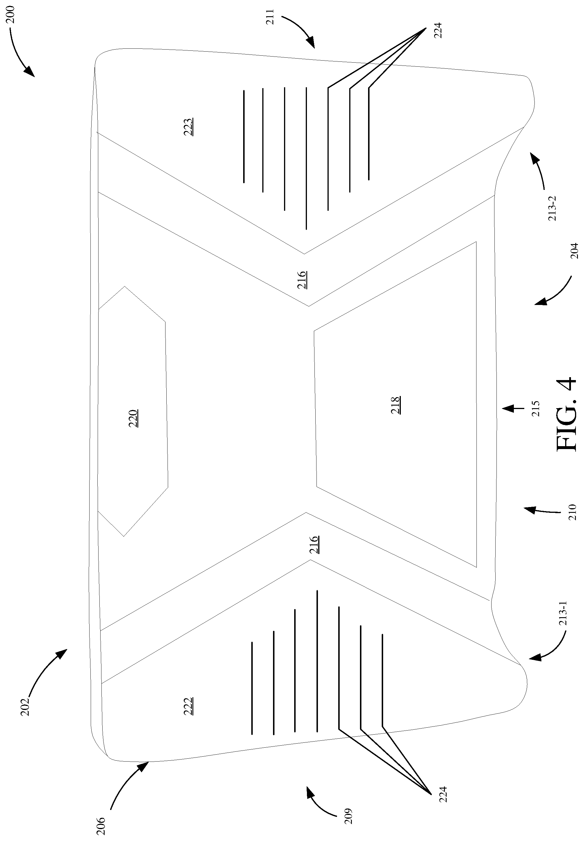 Patent US11812854 Figure 4 – Gaming support pad