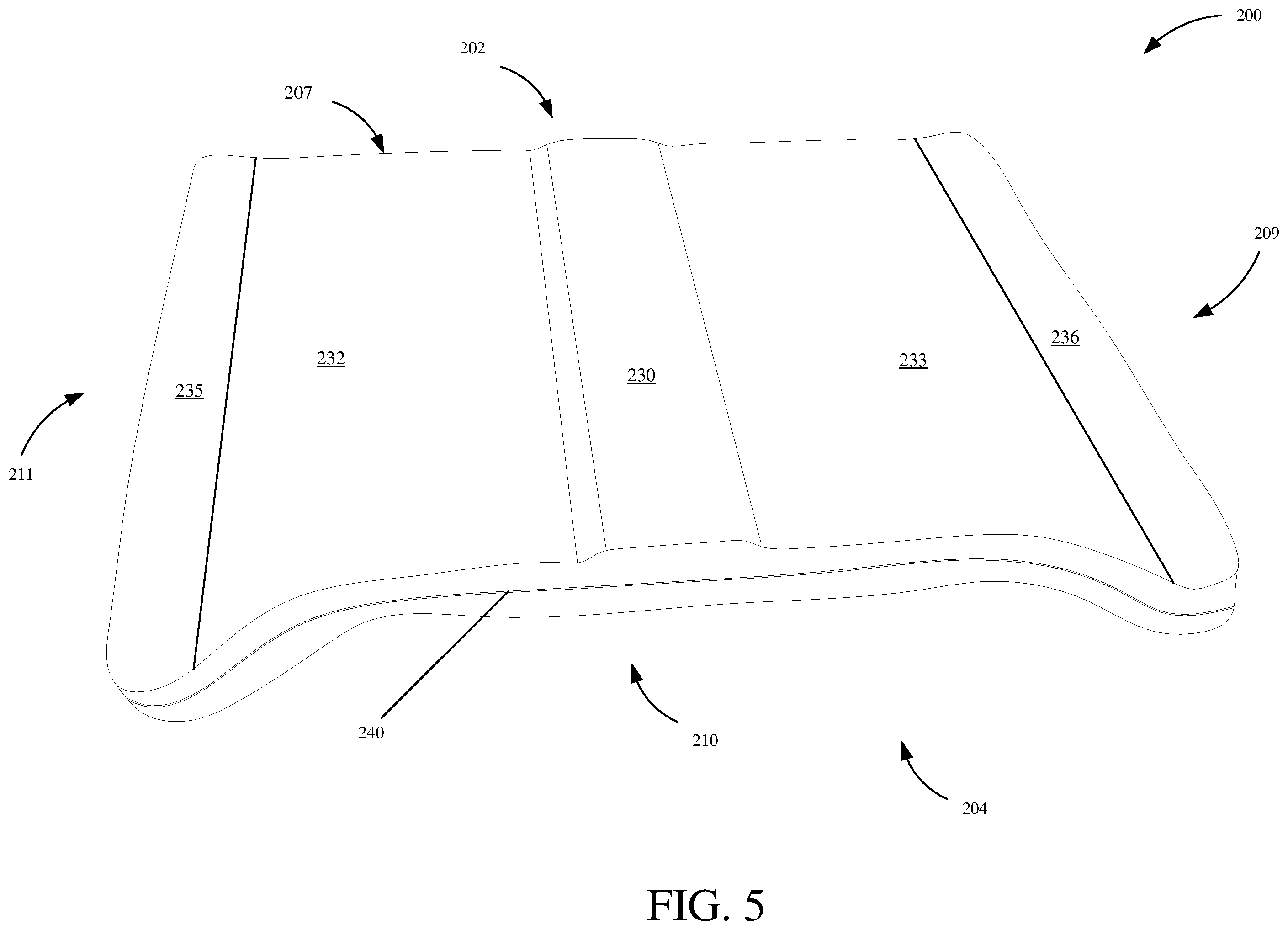 Patent US11812854 Figure 5 – Gaming support pad