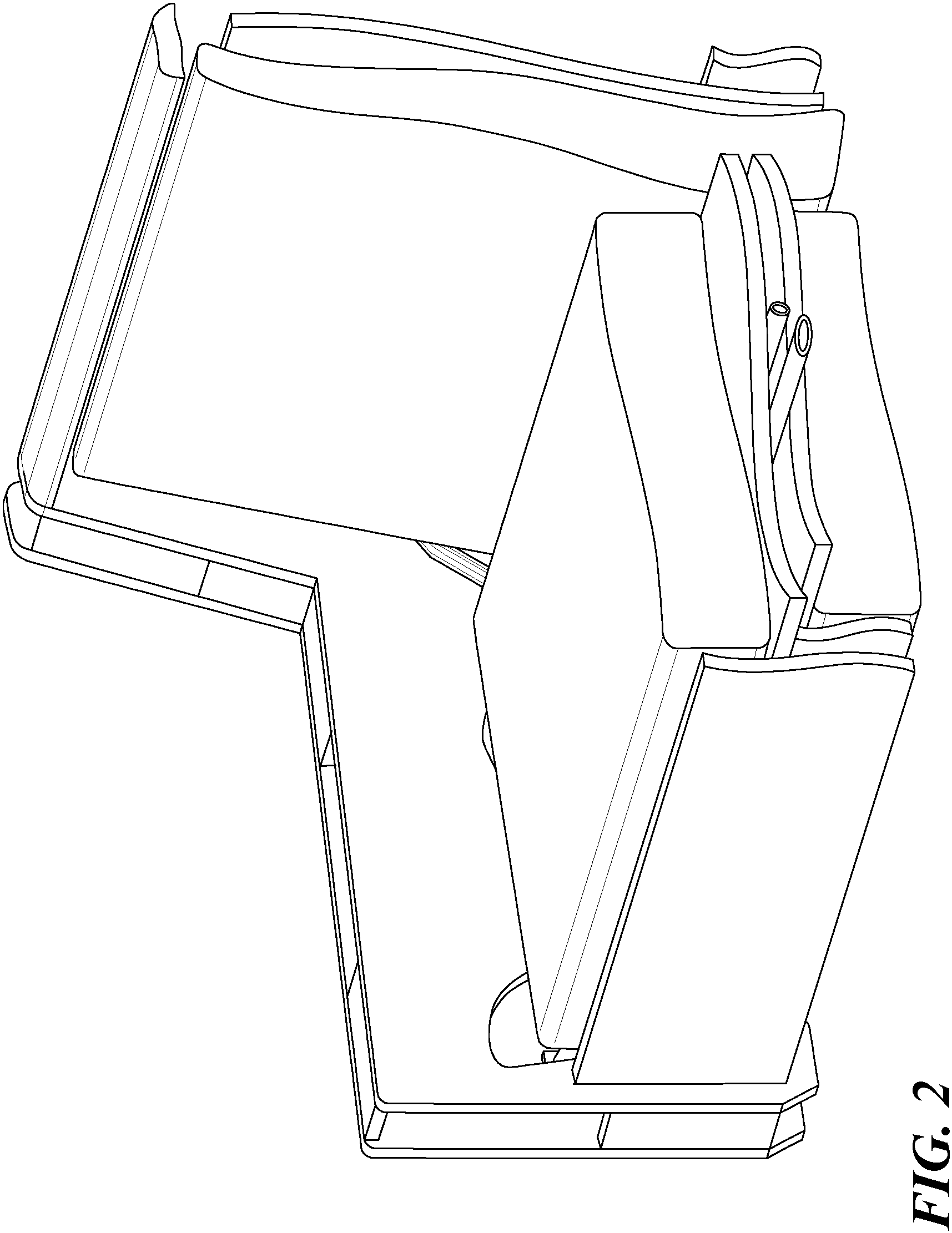 Patent US11812855 Figure 2 – Easily operated sofa bed