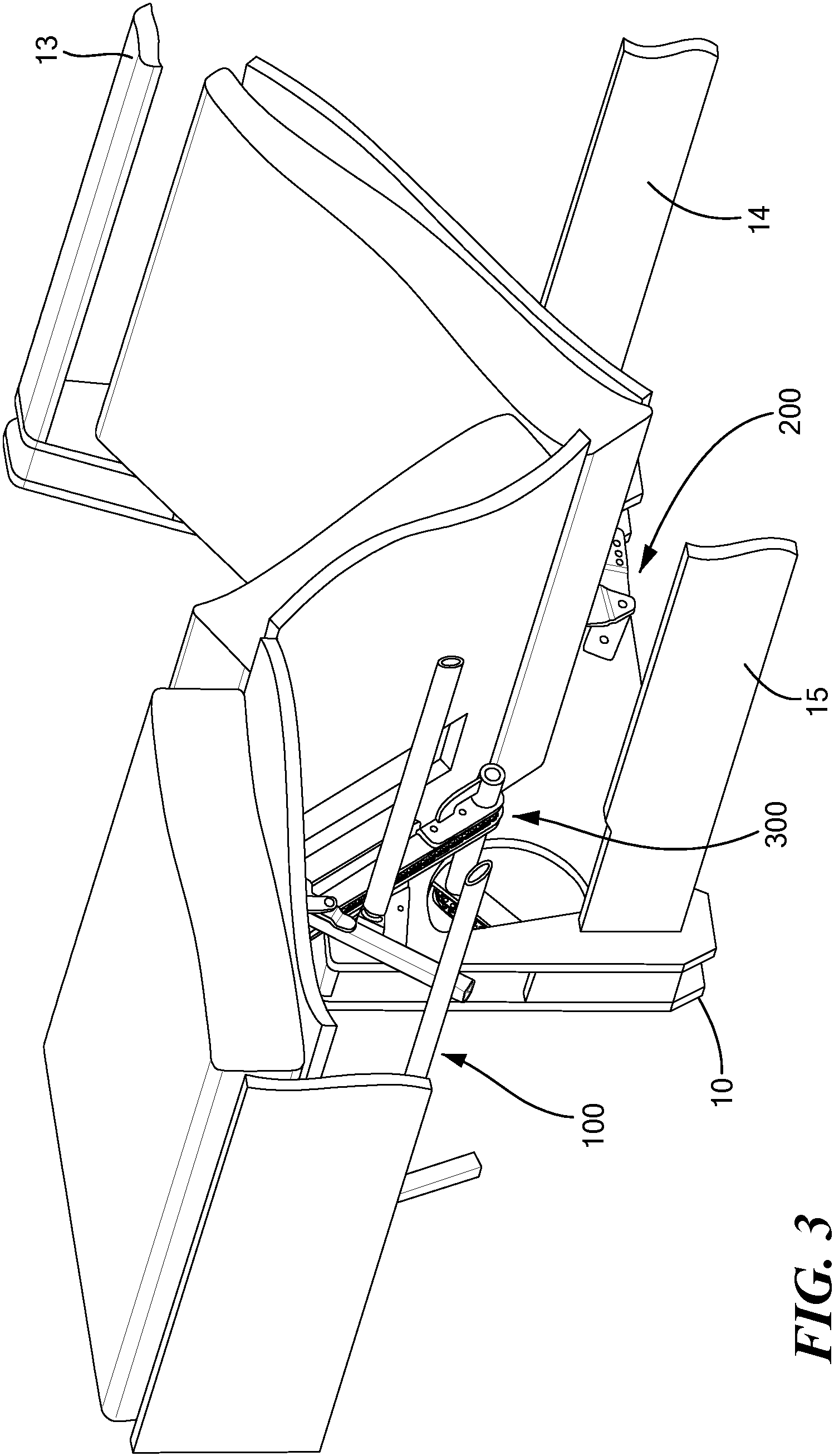 Patent US11812855 Figure 3 – Easily operated sofa bed