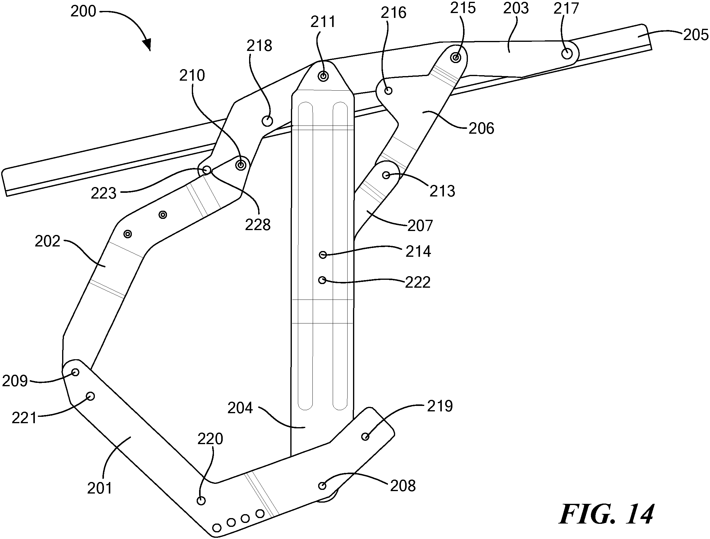 Patent US11812855 Figure 14 – Easily operated sofa bed