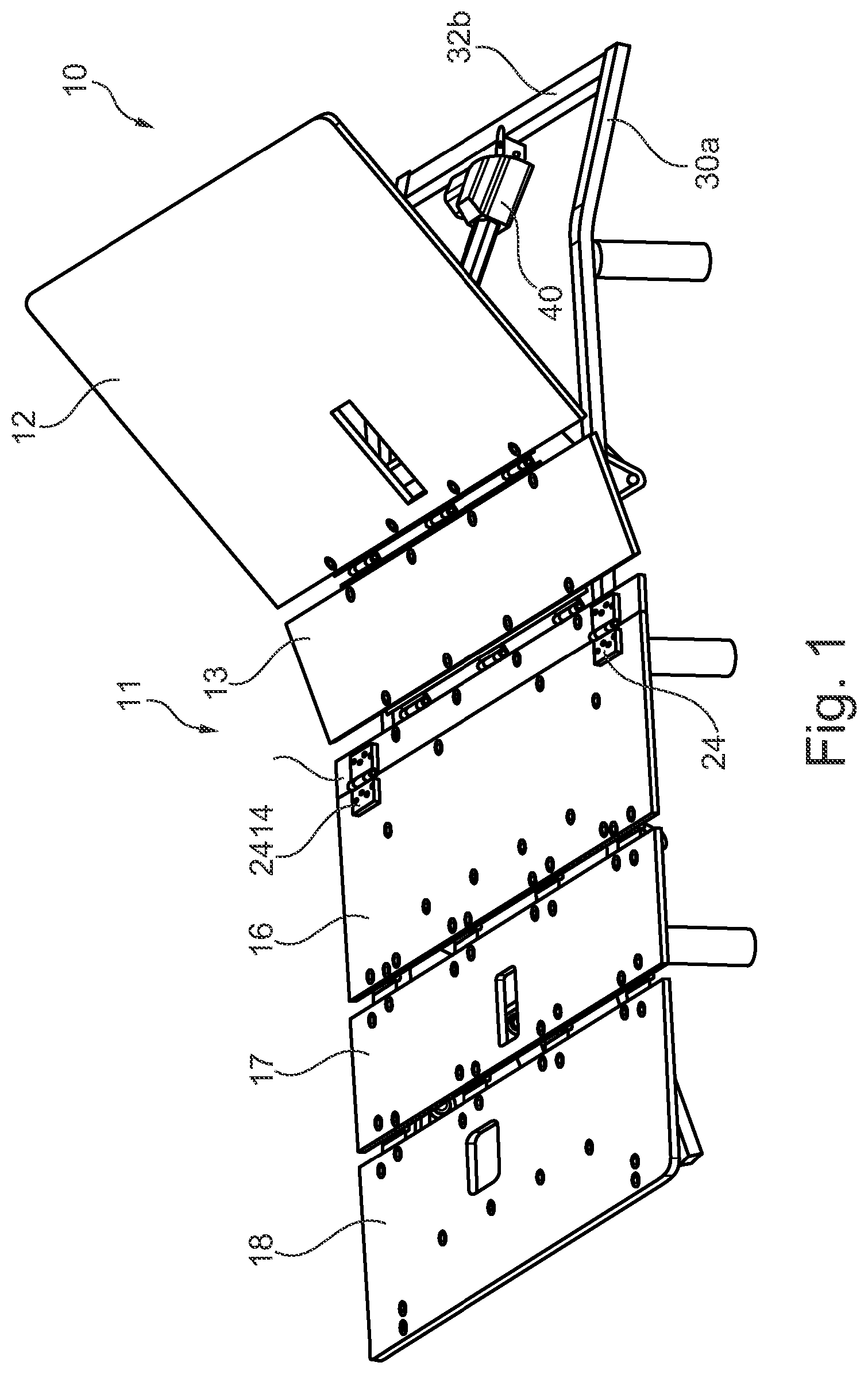 Patent US11812857 Figure 1 – Adjustable furniture