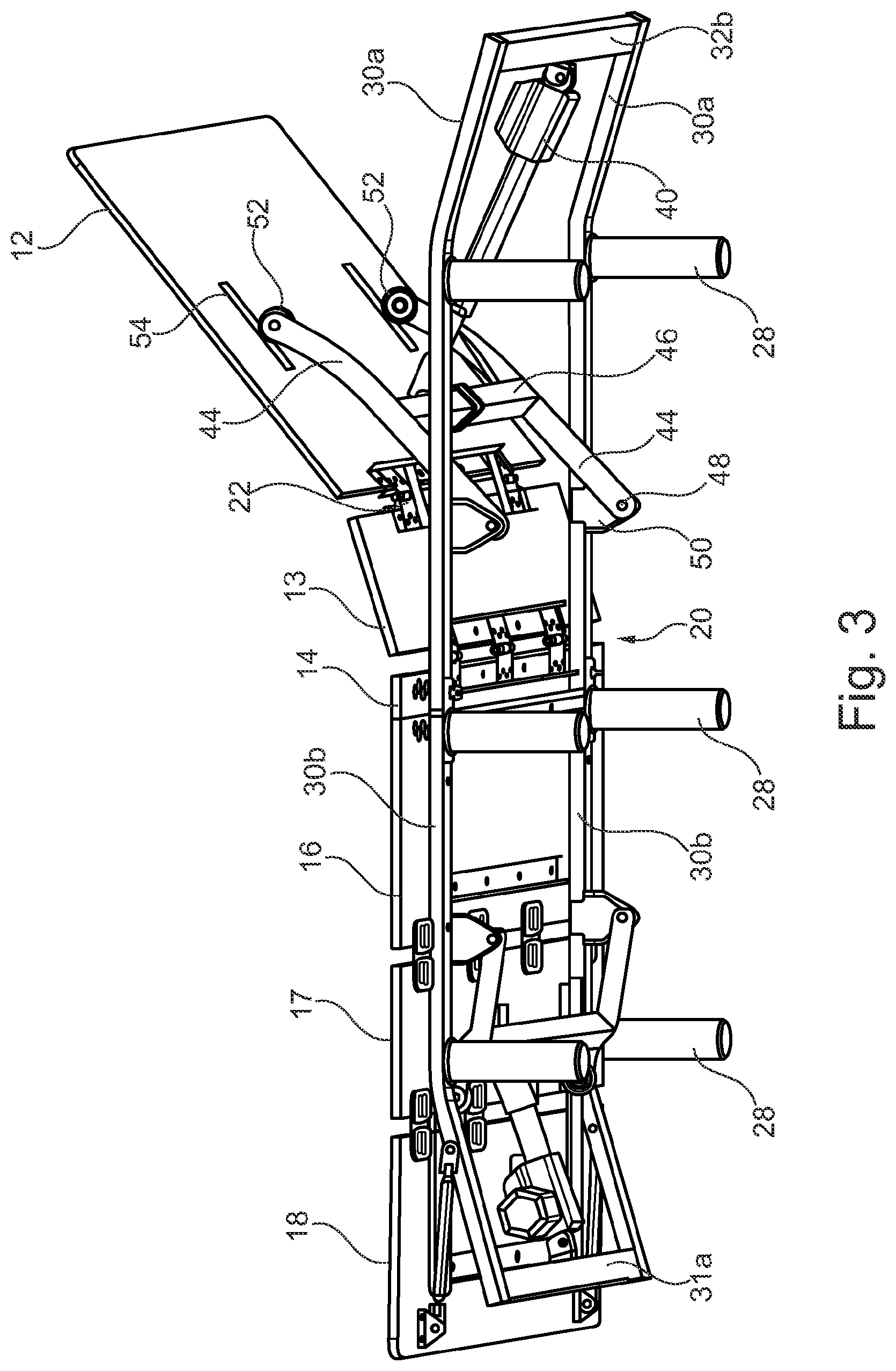 Patent US11812857 Figure 3 – Adjustable furniture