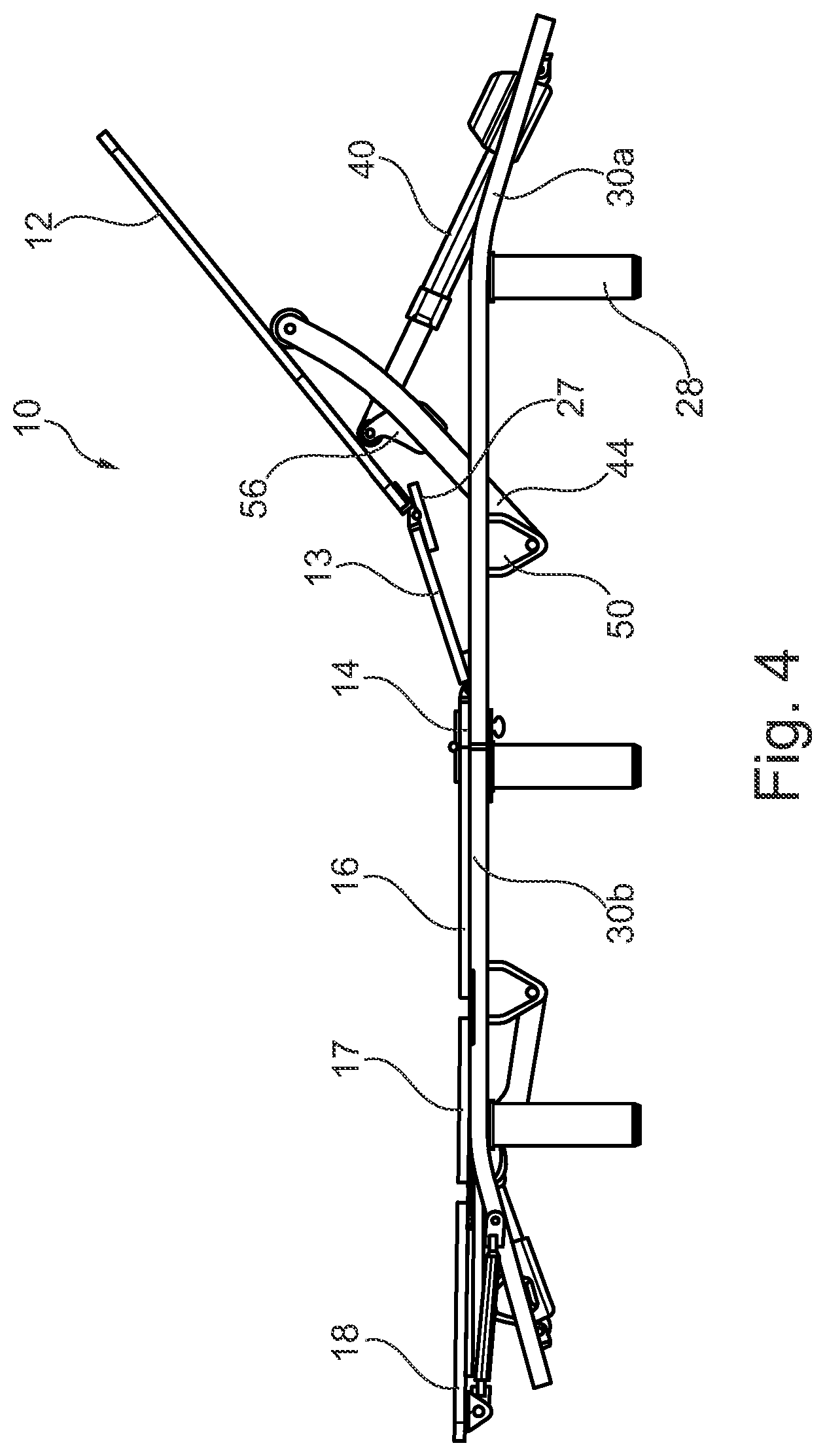 Patent US11812857 Figure 4 – Adjustable furniture