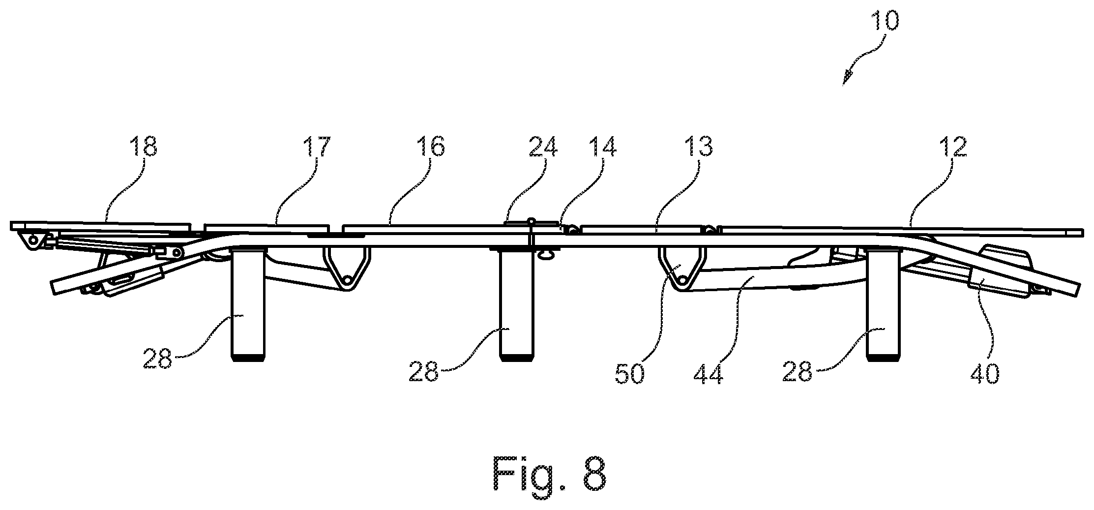 Patent US11812857 Figure 9 – Adjustable furniture