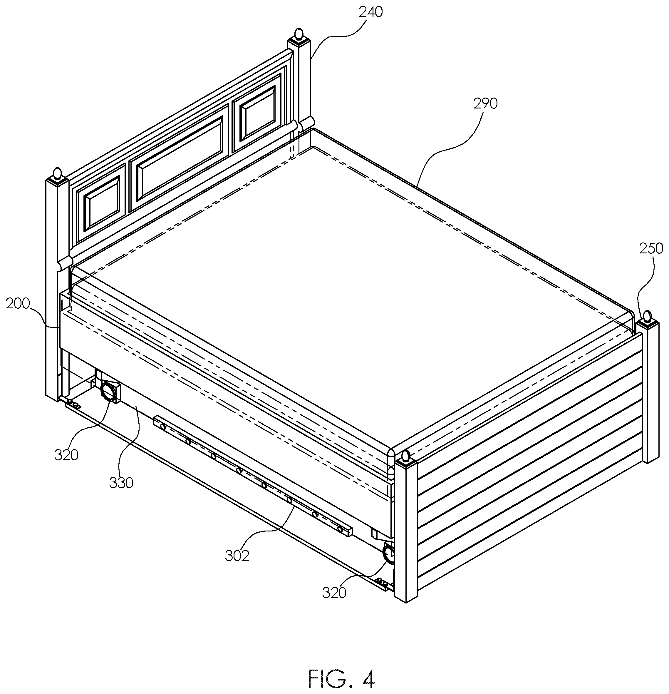 Patent US11812858 Figure 3 – Programmable rocking bed