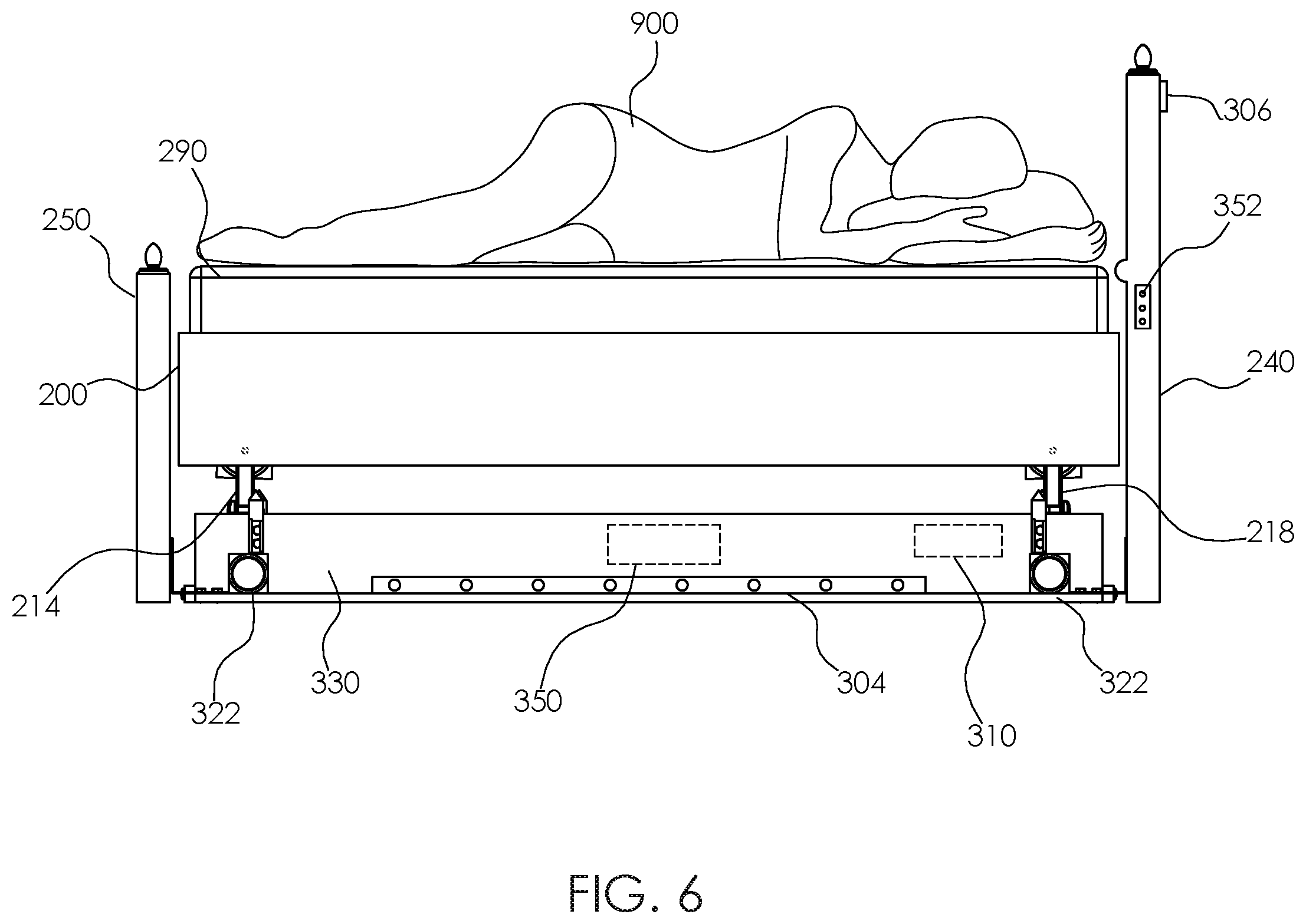 Patent US11812858 Figure 5 – Programmable rocking bed