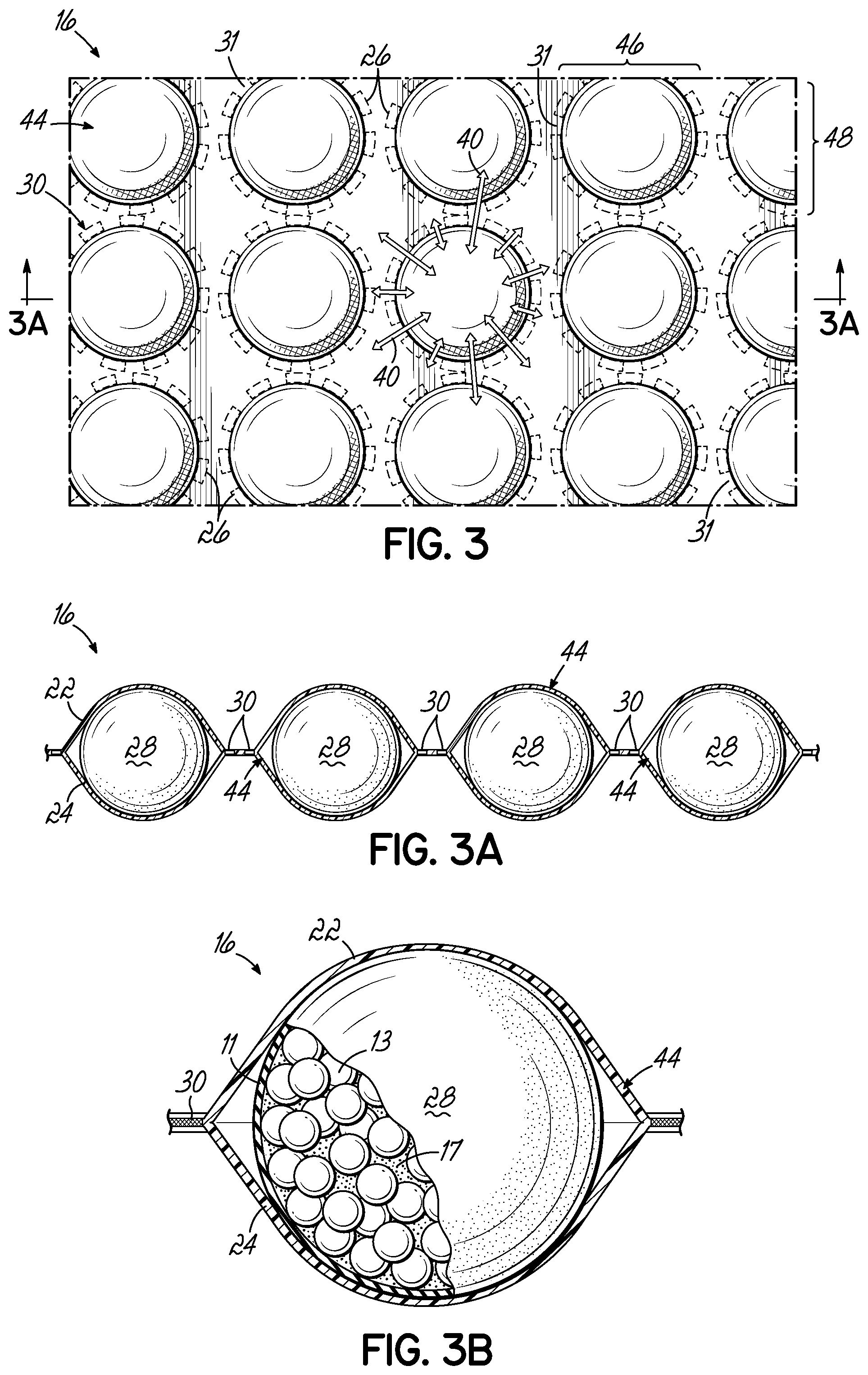 Patent US11812861 Figure 5 – Comfort layer with liquid pods and method of making same