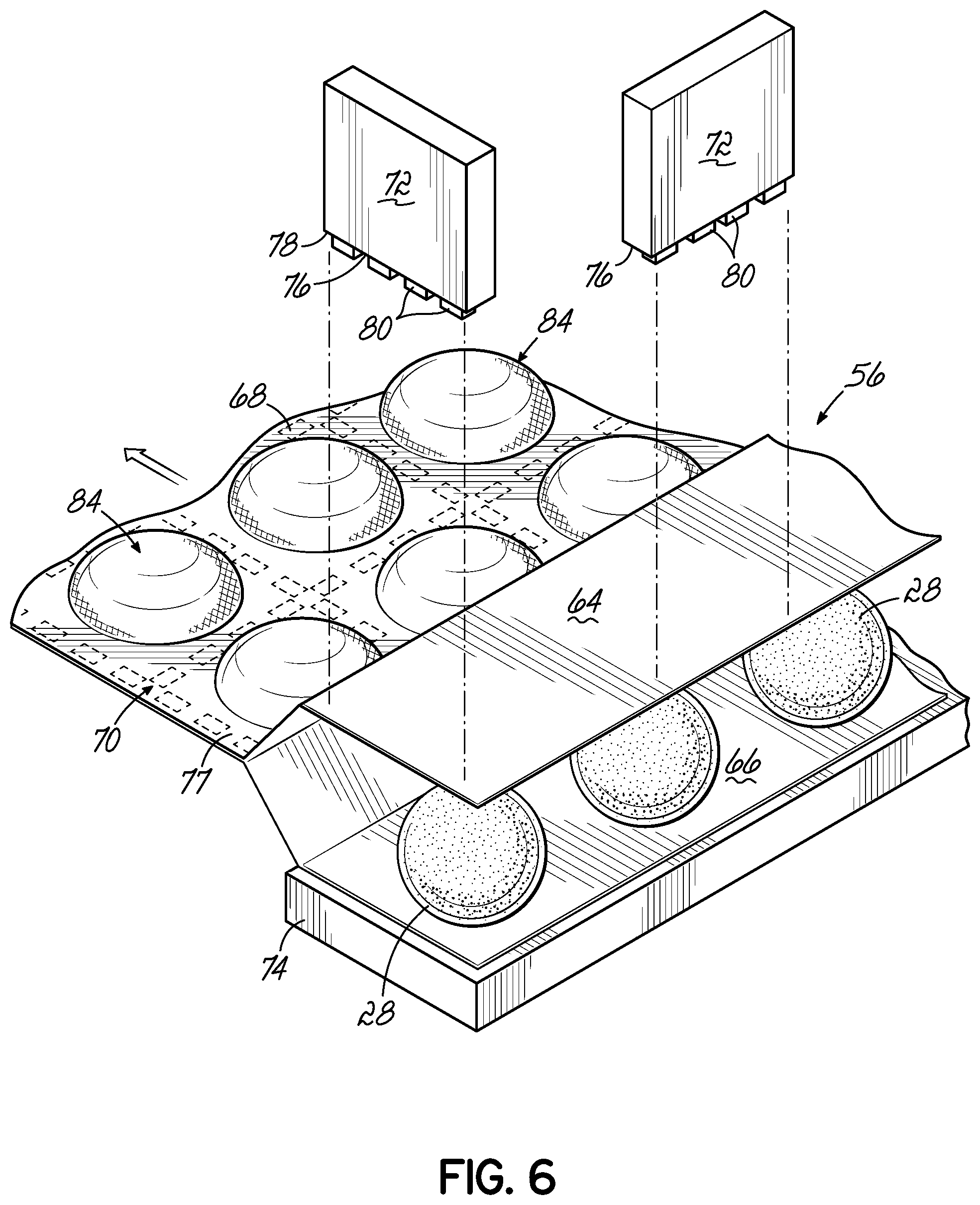 Patent US11812861 Figure 9 – Comfort layer with liquid pods and method of making same