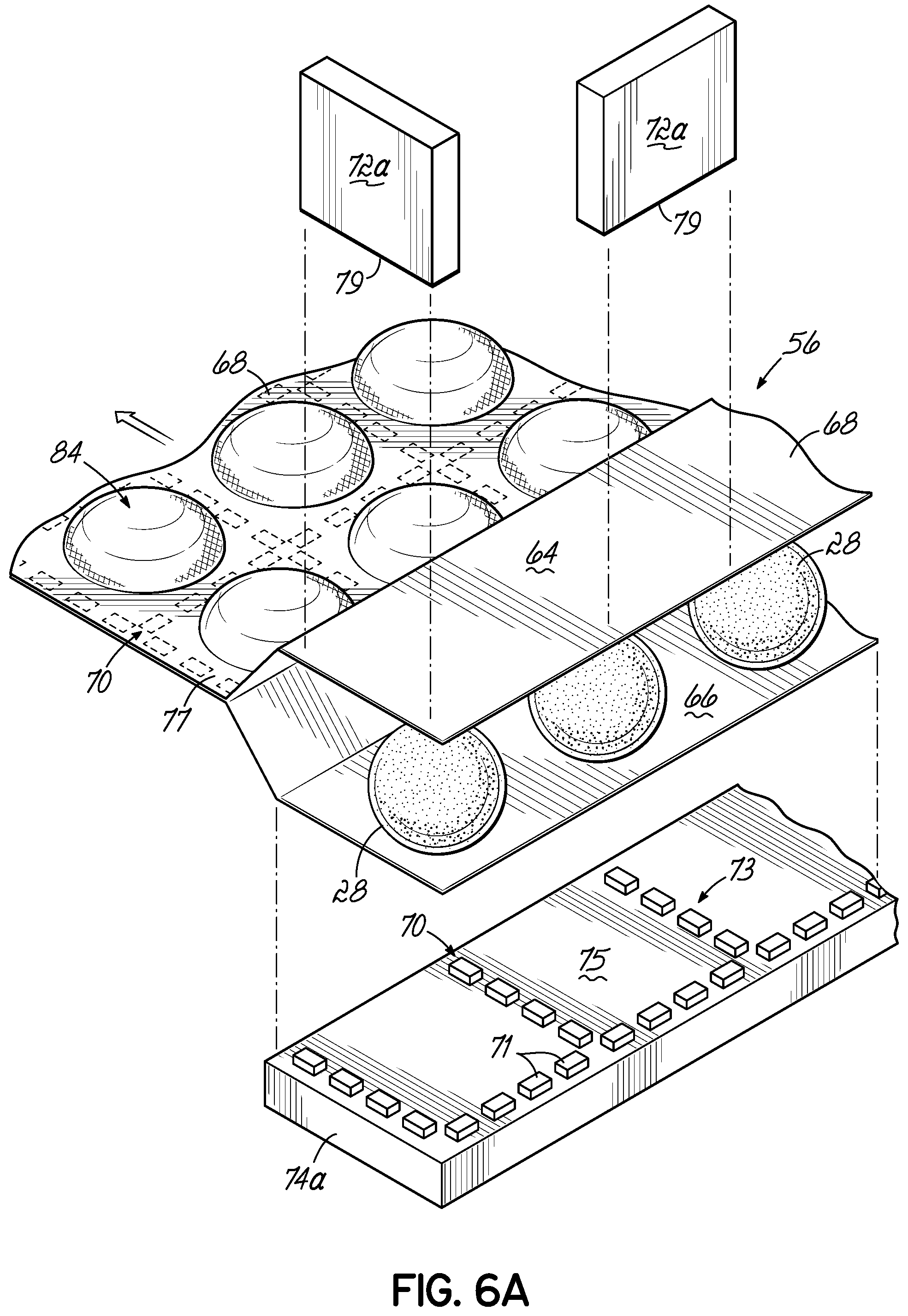 Patent US11812861 Figure 10 – Comfort layer with liquid pods and method of making same