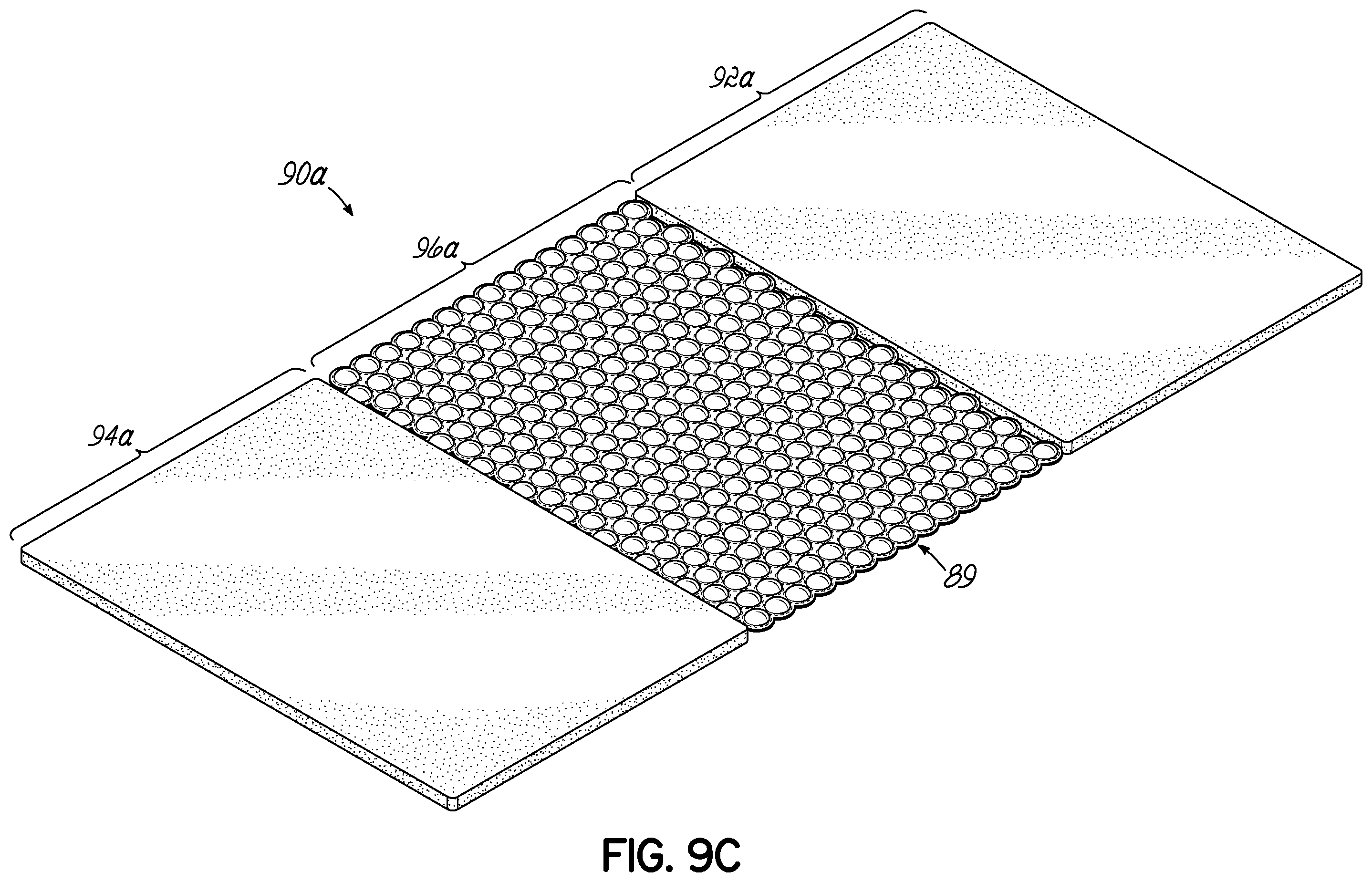 Patent US11812861 Figure 16 – Comfort layer with liquid pods and method of making same