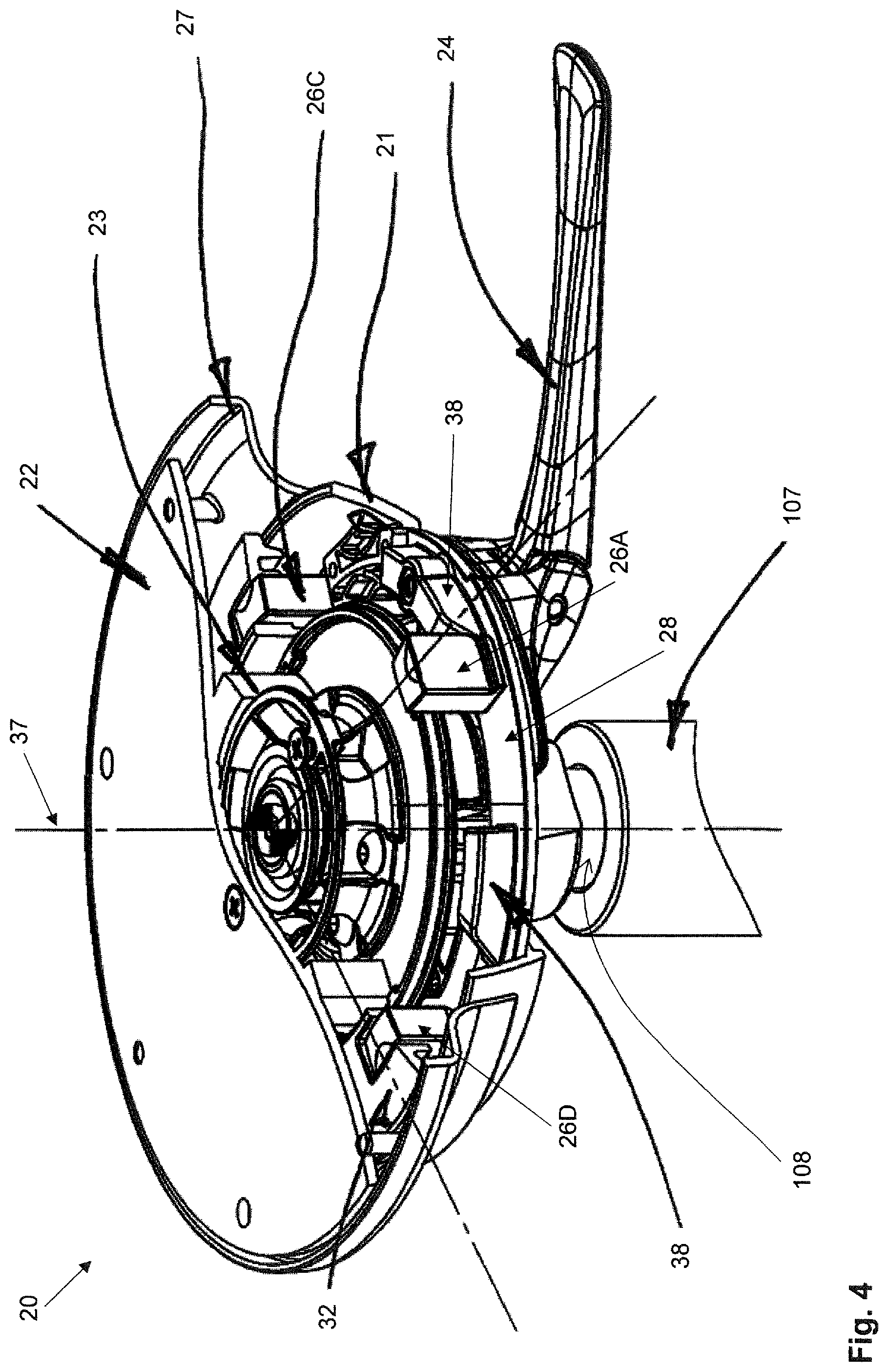 Patent US11812865 Figure 4 – Control mechanism for a chair