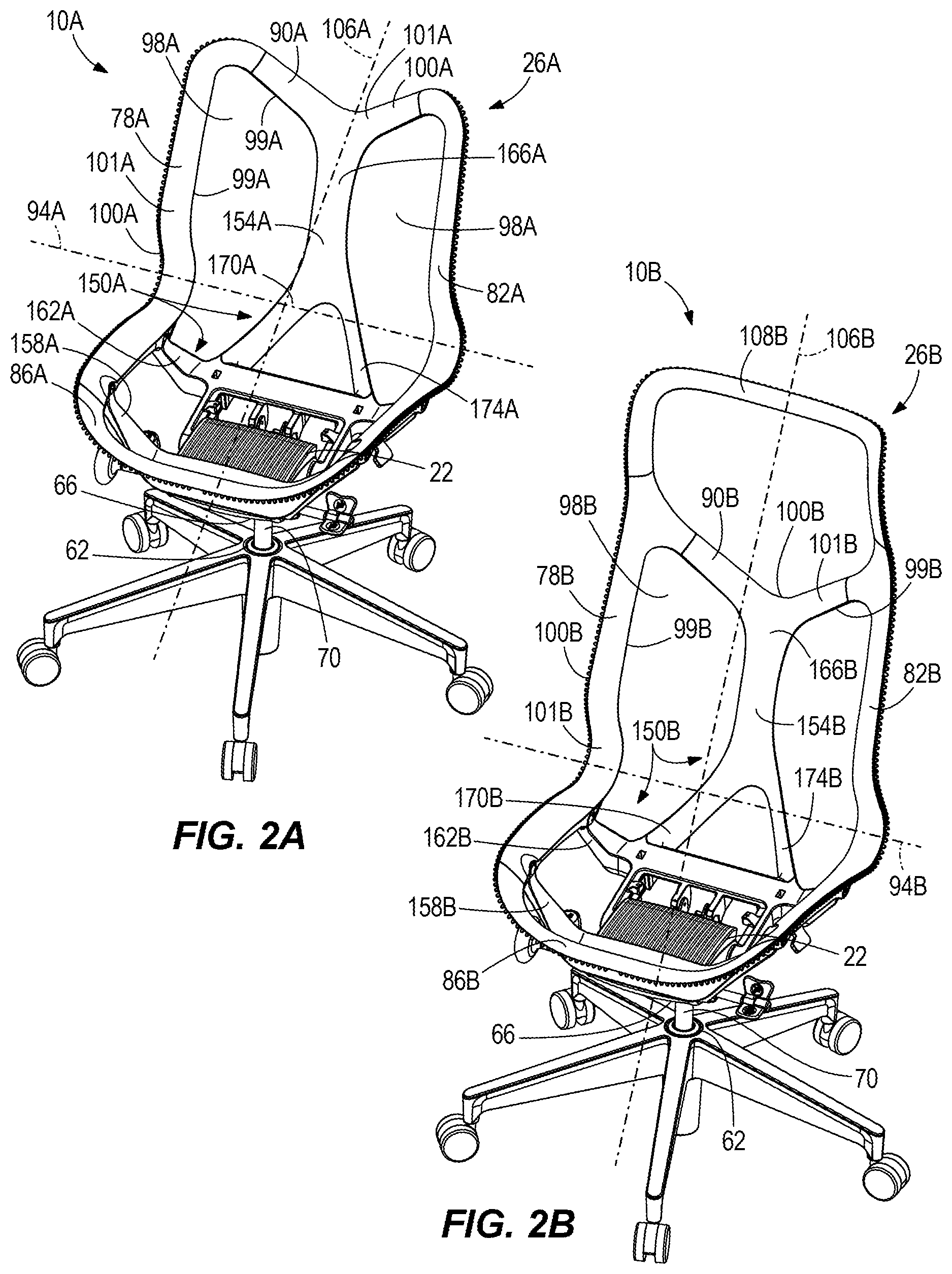 Patent US11812866 Figure 2 – Attachment structure for suspension seating