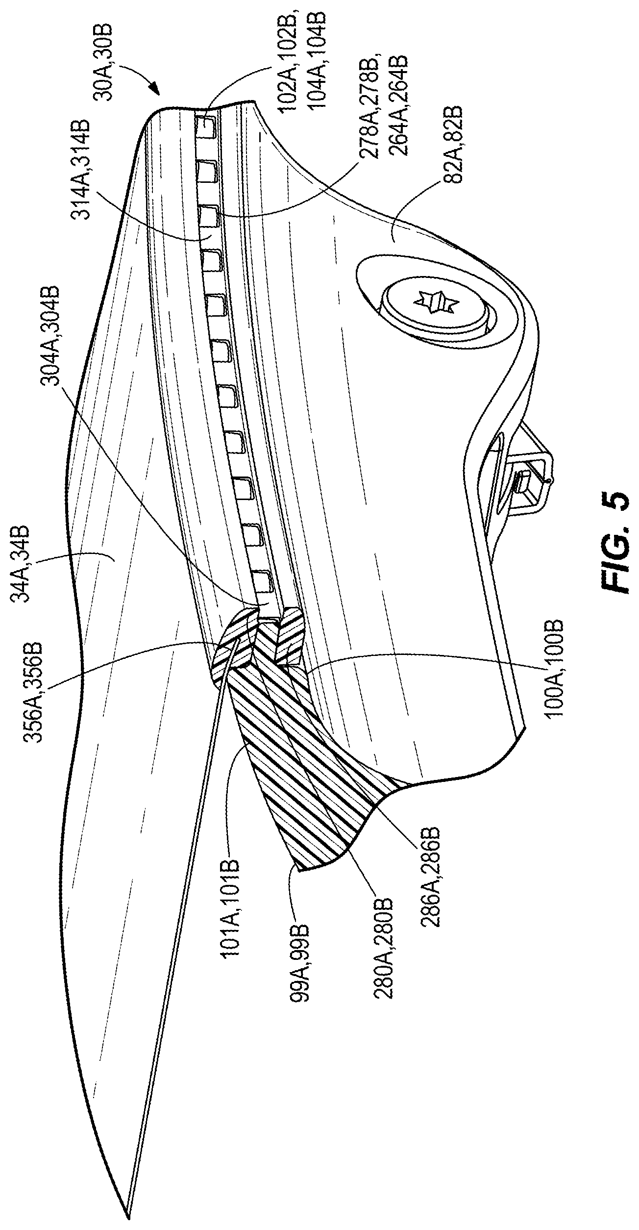 Patent US11812866 Figure 4 – Attachment structure for suspension seating
