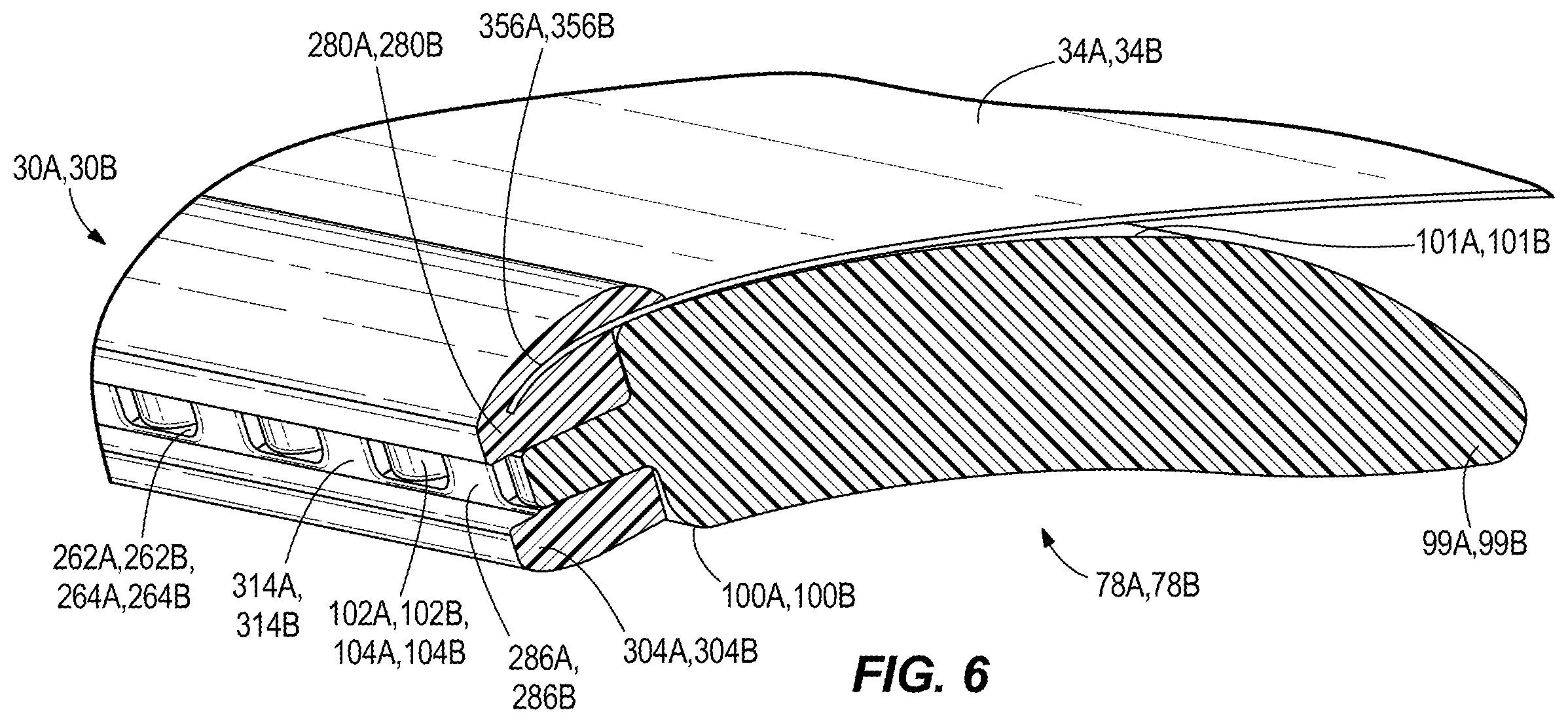 Patent US11812866 Figure 5 – Attachment structure for suspension seating