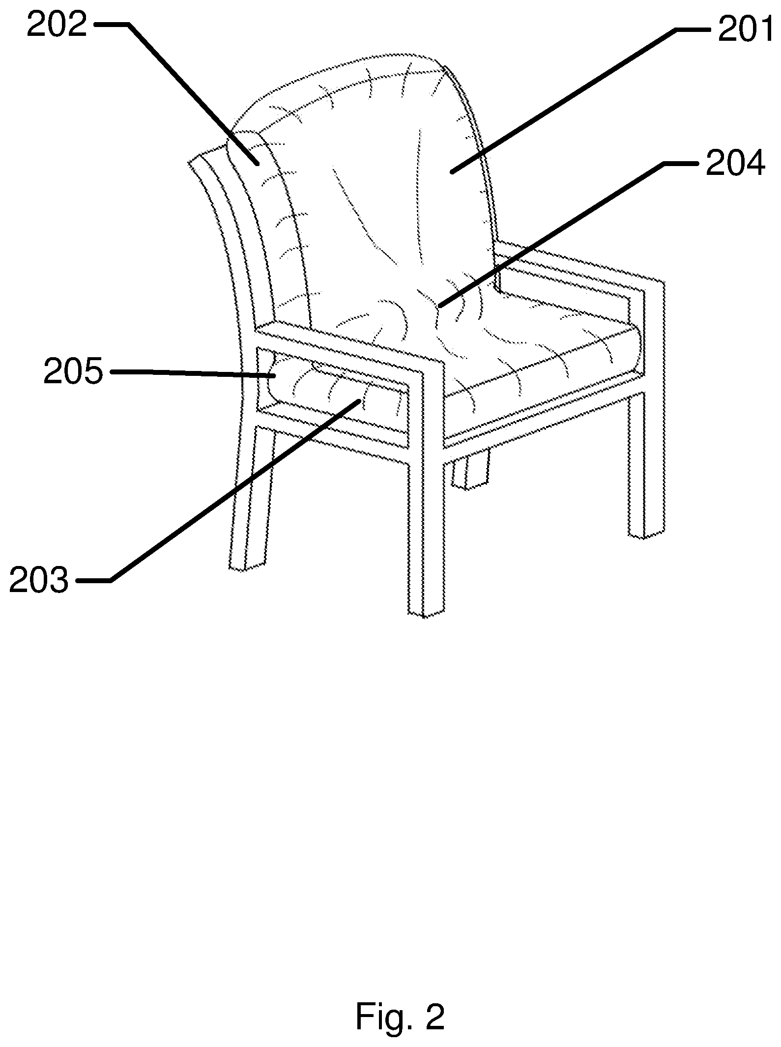 Patent US11812868 Figure 2 – Methods and apparatus for furniture protection