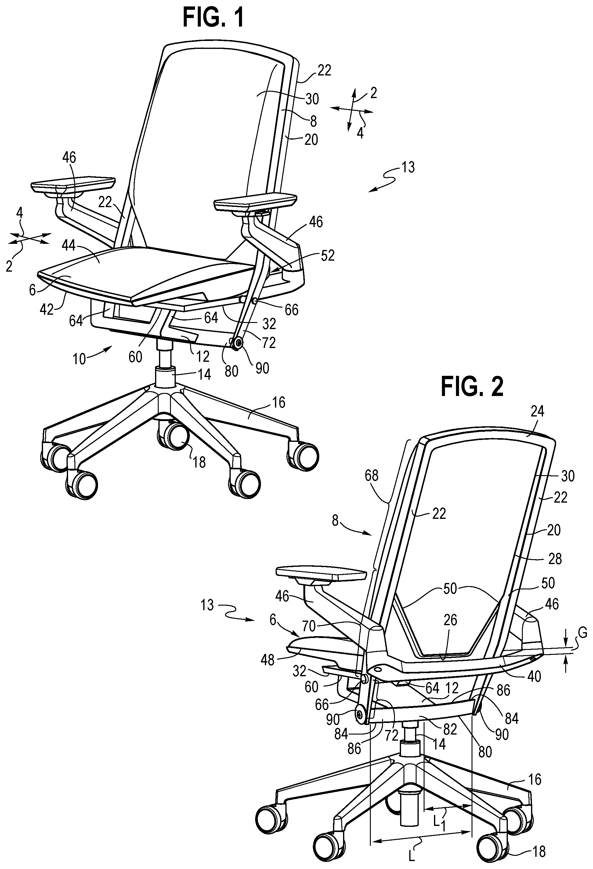 Patent US11812870 — Body support structure — Figure 1