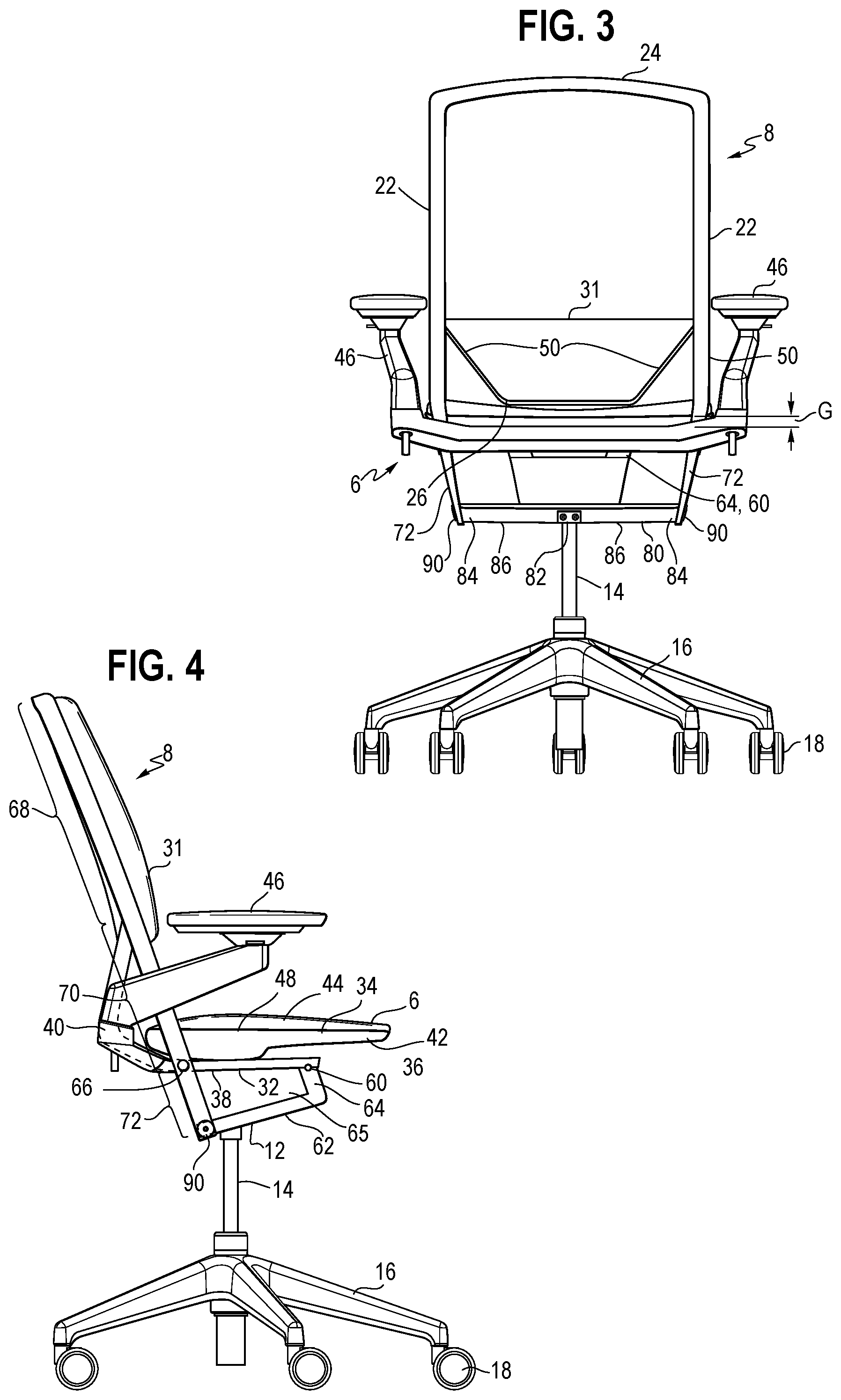Patent US11812870 Figure 2 – Body support structure