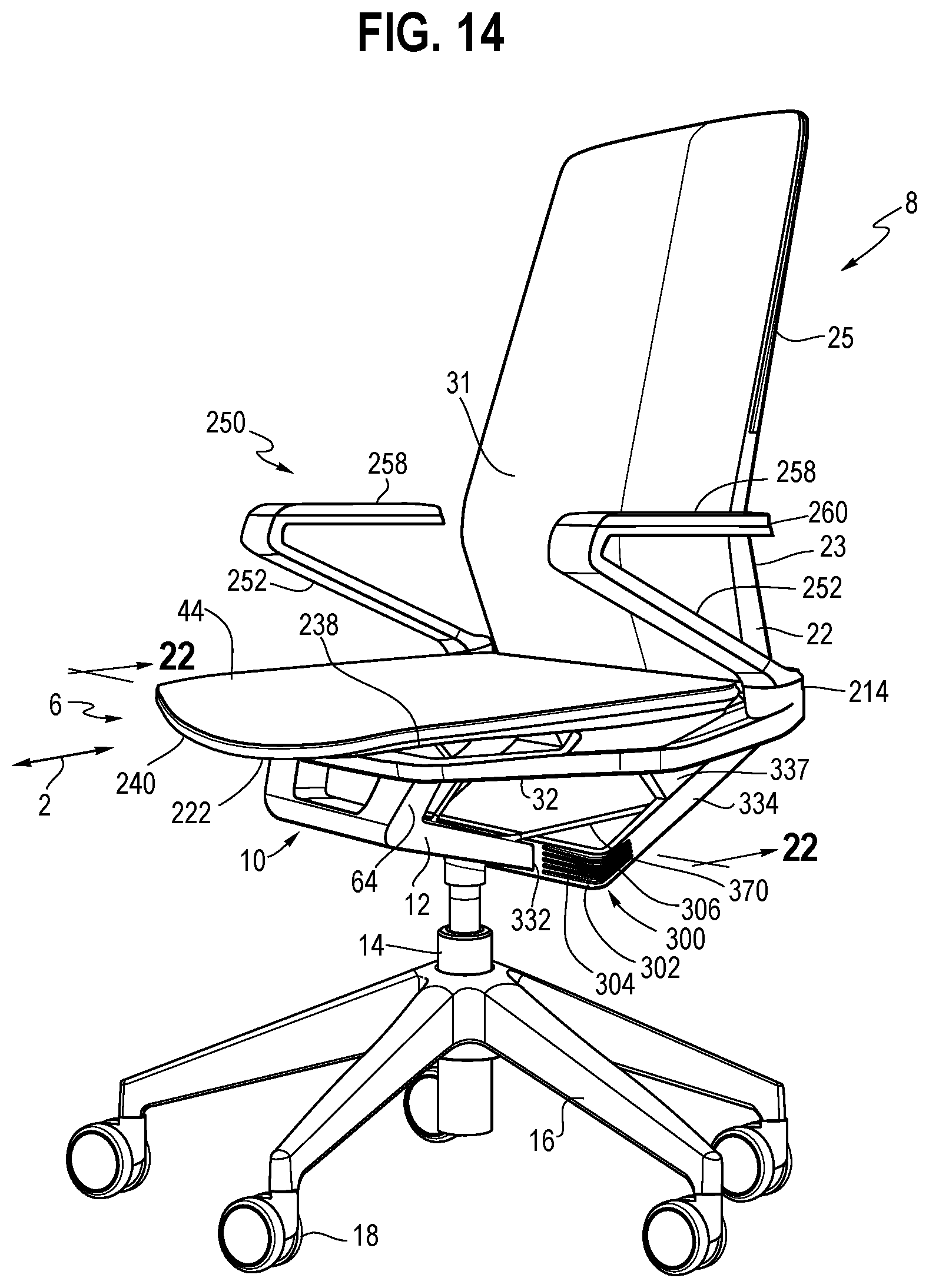 Patent US11812870 Figure 9 – Body support structure