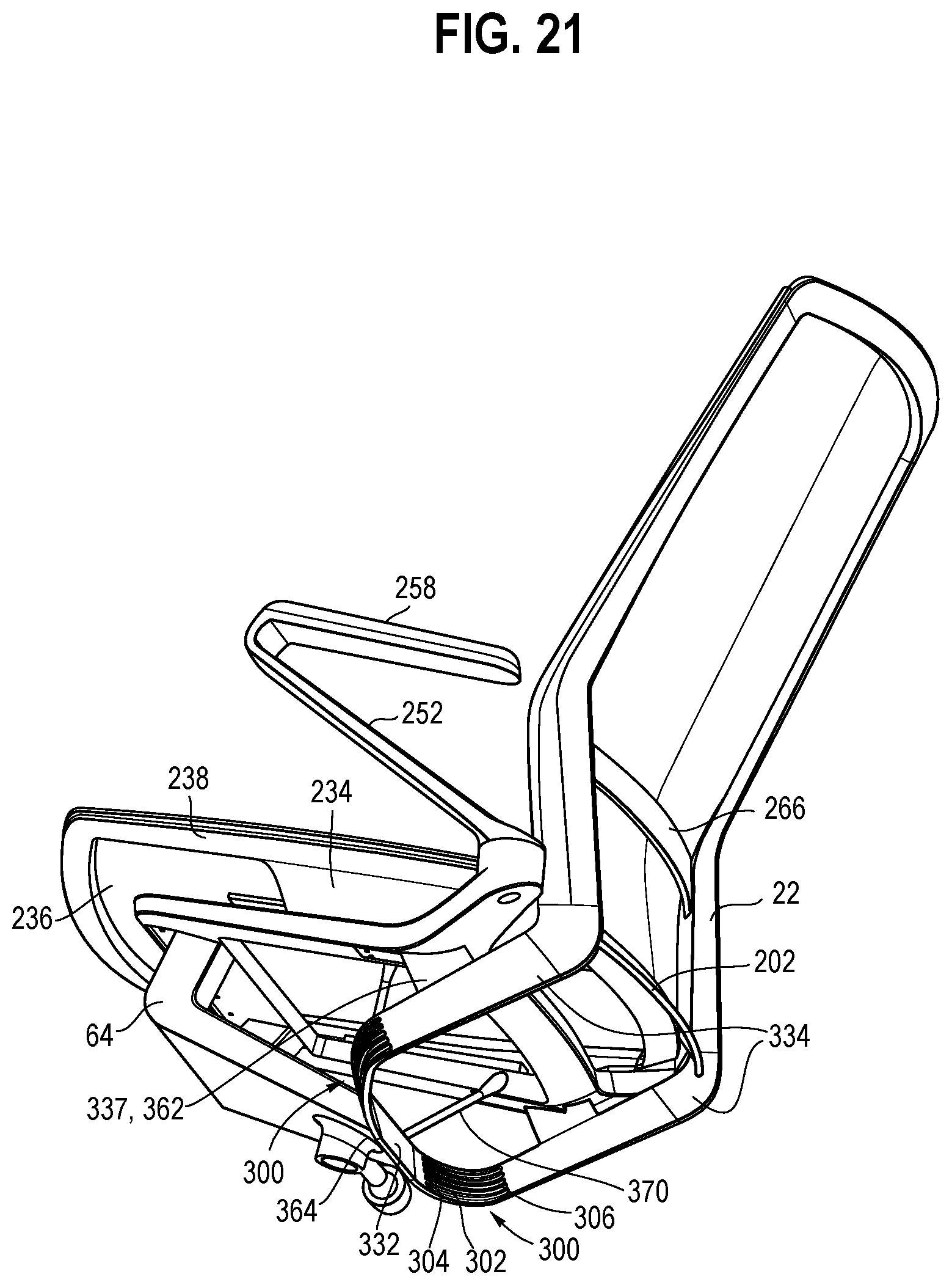 Patent US11812870 Figure 16 – Body support structure