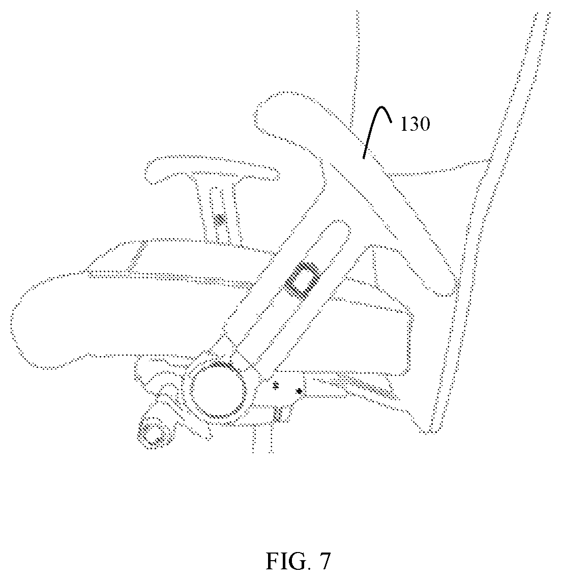 Patent US11812871 Figure 7 – Chair with appendage accommodations