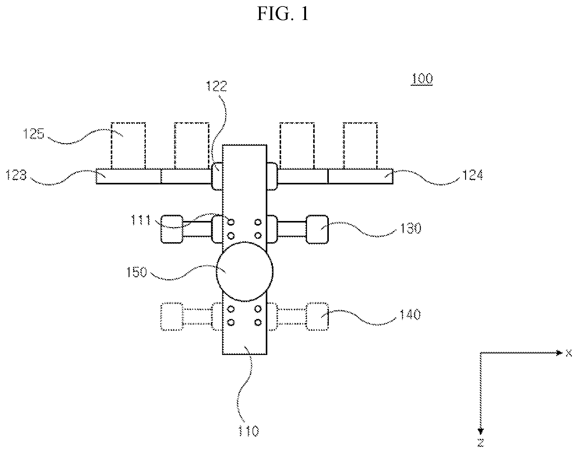 Patent US11812872 Figure 1 – Member for chair for implementing multi-channel sound system and chair including the member