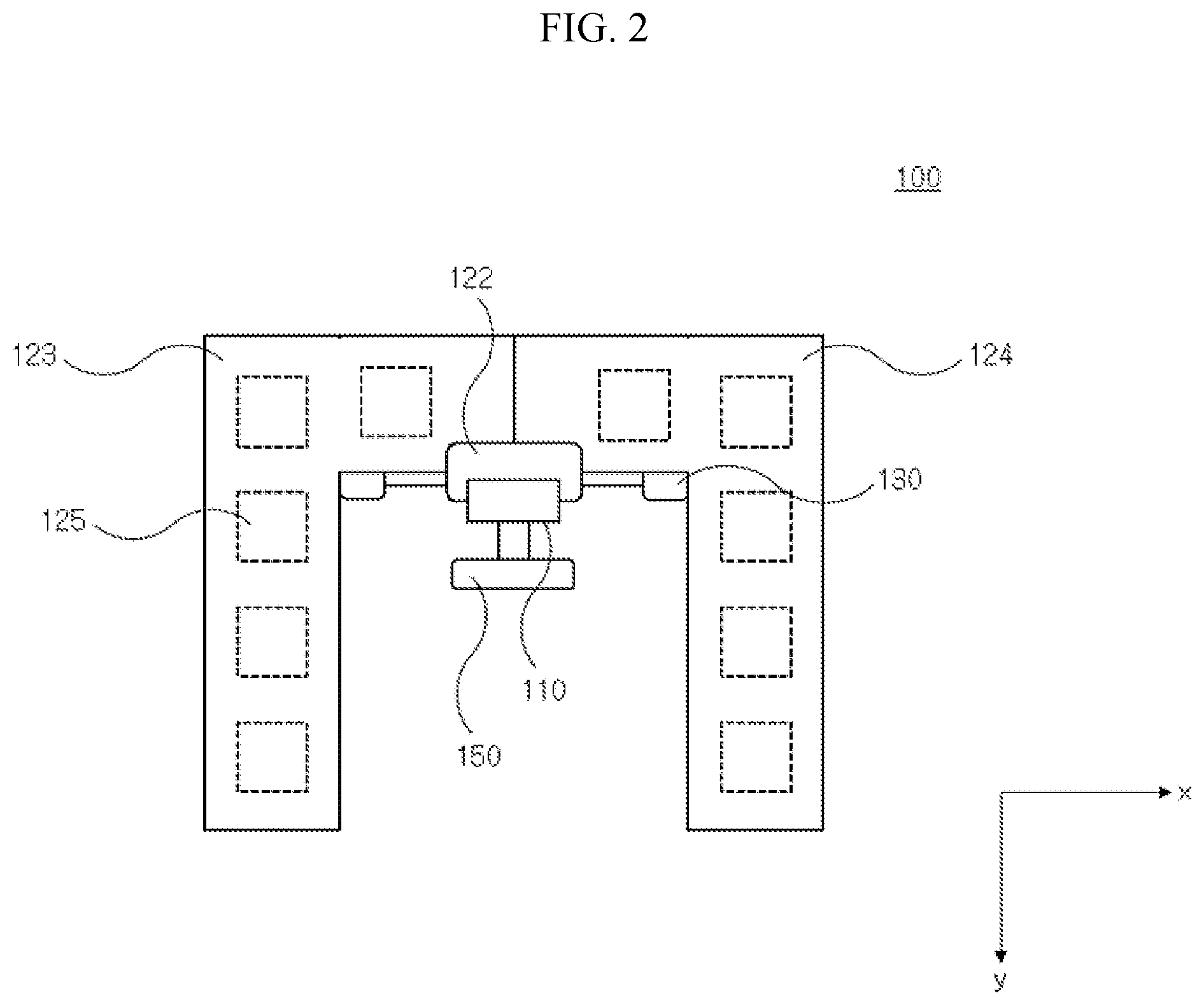 Patent US11812872 Figure 2 – Member for chair for implementing multi-channel sound system and chair including the member