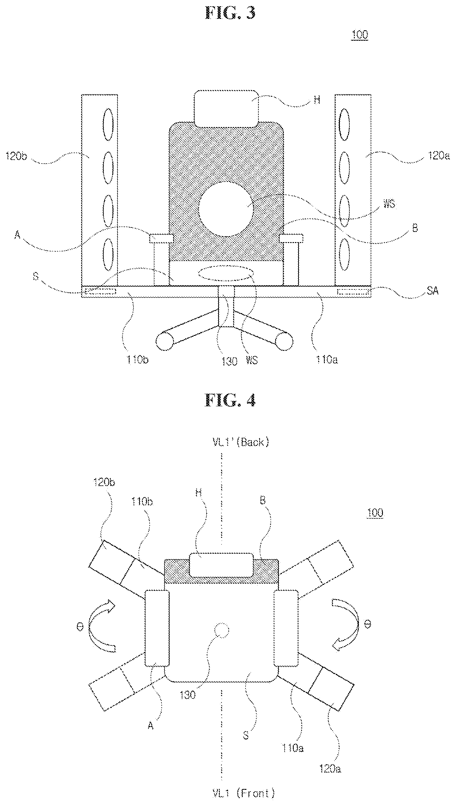 Patent US11812873 Figure 2 – Chair including multi-channel sound system