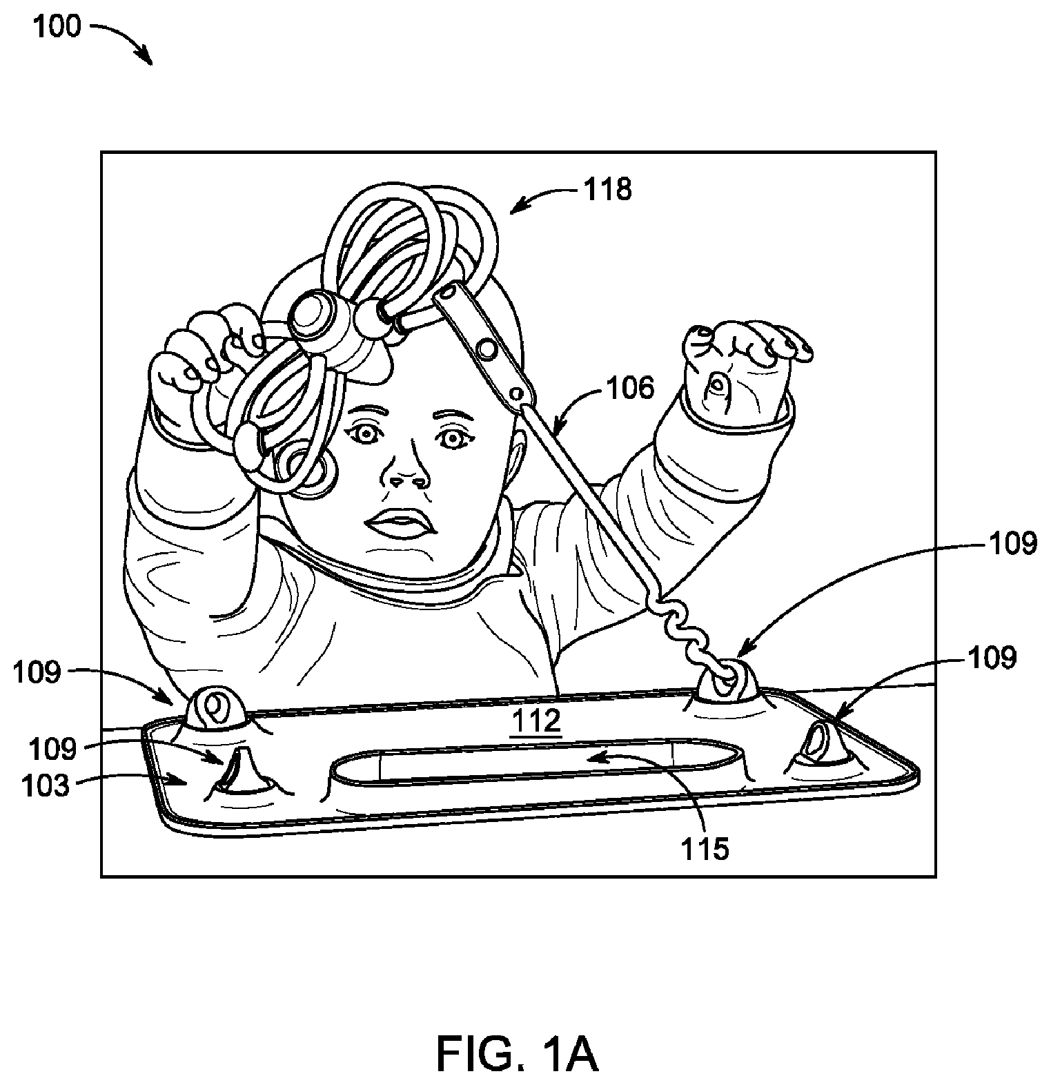 Patent US11812876 Figure 1 – Method for occupying a toddler