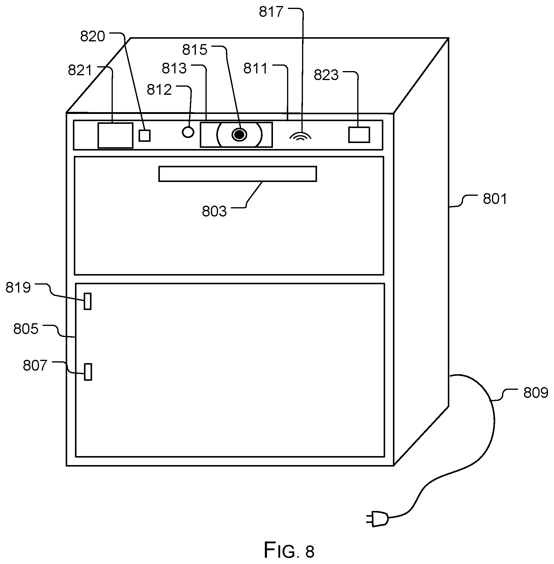 Patent US11812878 Figure 9 – Package receiving system and method of use