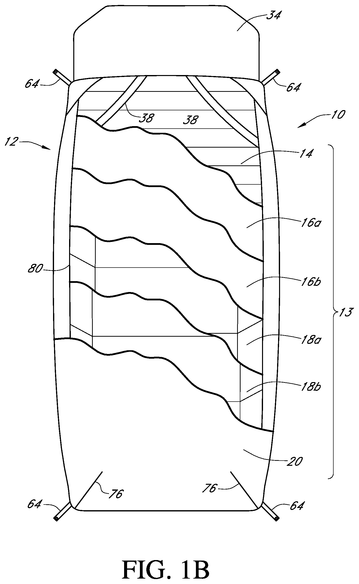 Patent US11812879 Figure 2 – Modular portable bedding system