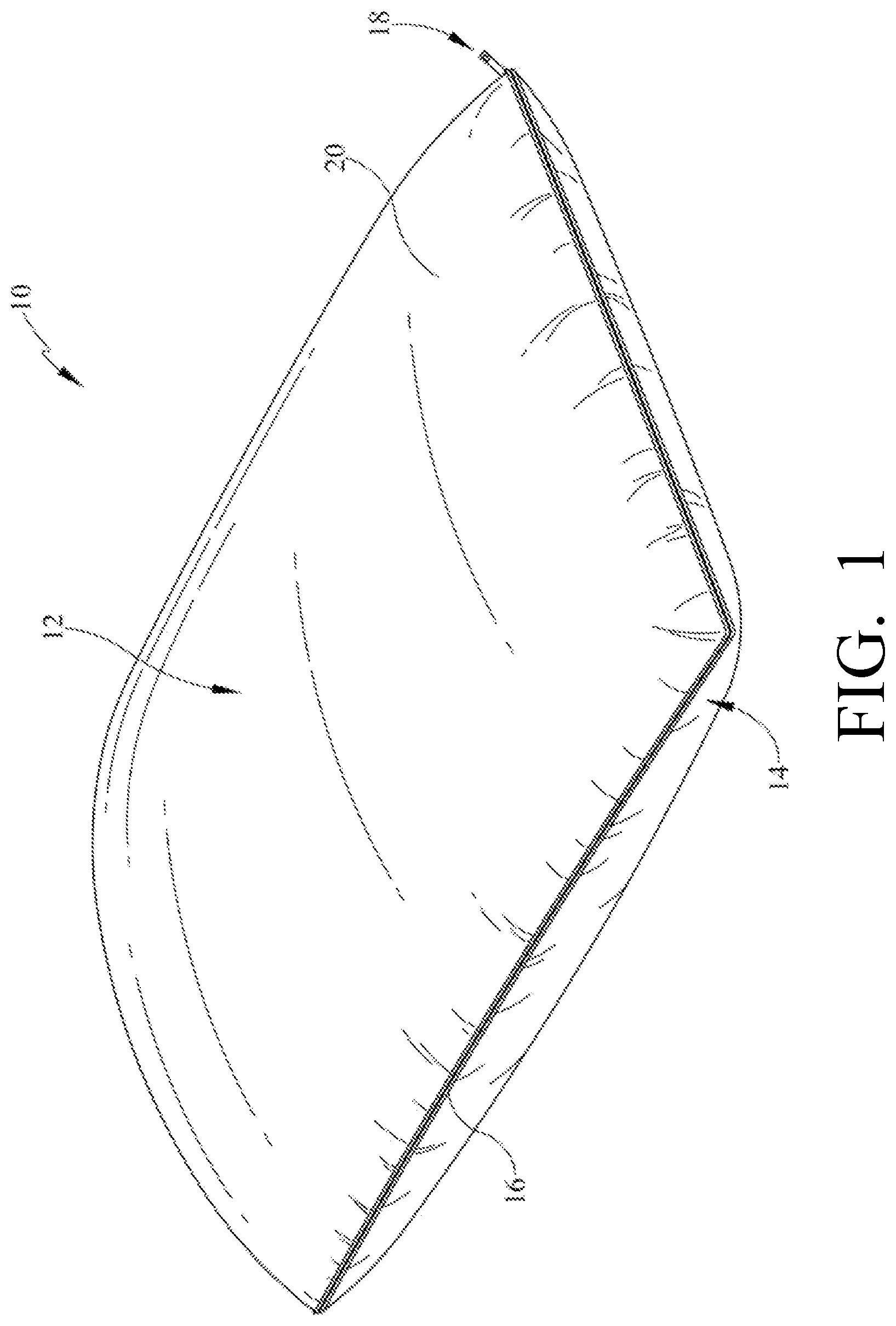 Patent US11812881 Figure 1 – Hybrid pillow