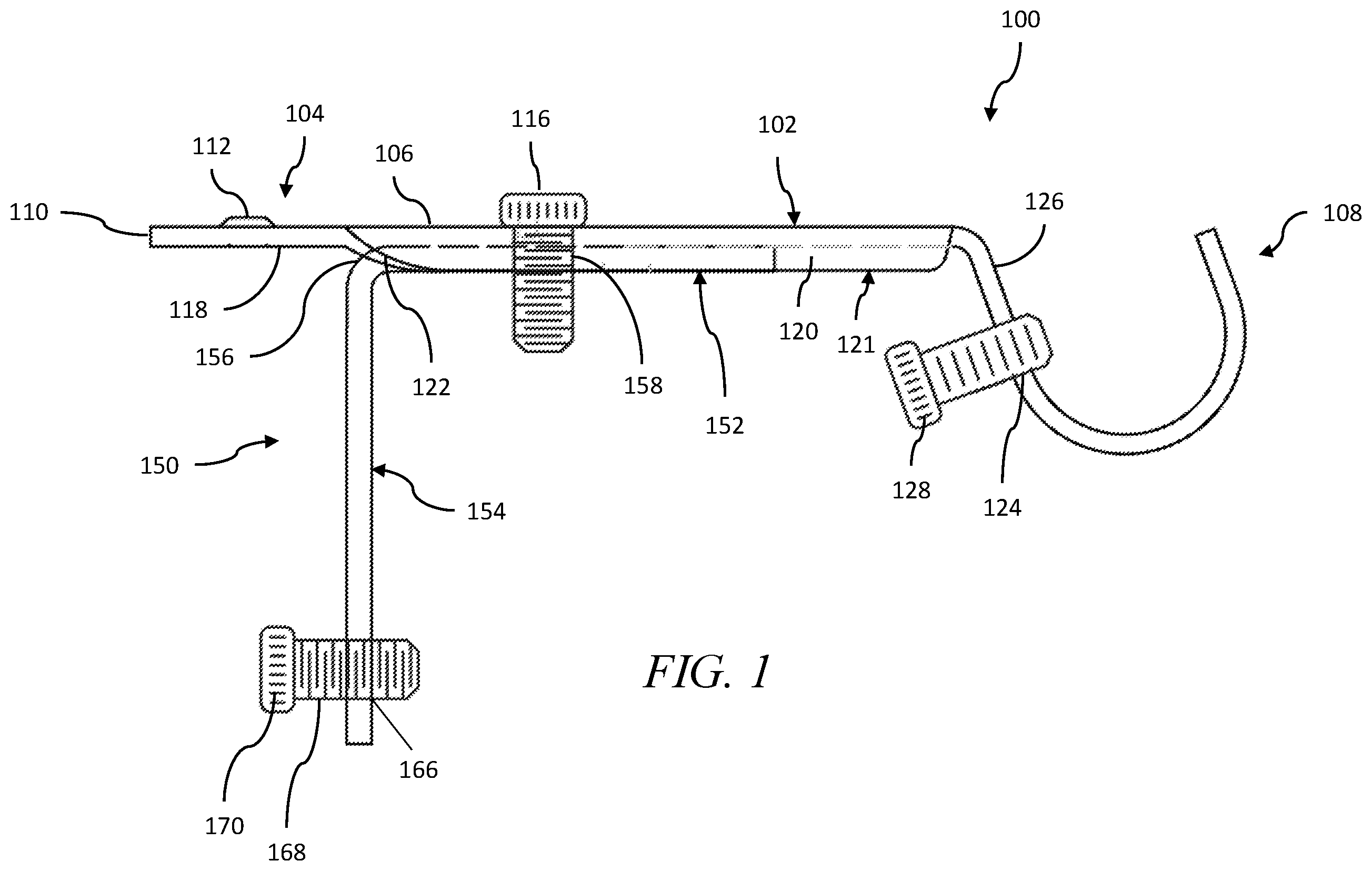 Patent US11812882 Figure 1 – Support bracket