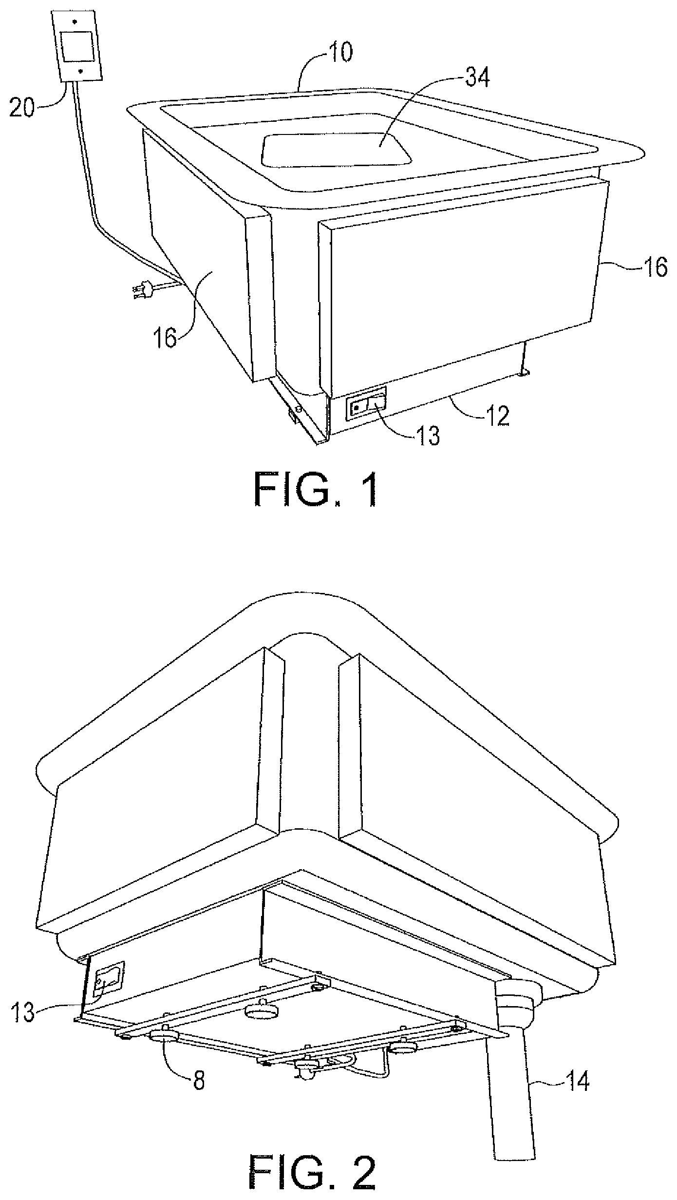 Patent US11812884 — Cooking rack system using liquid bath — Figure 1