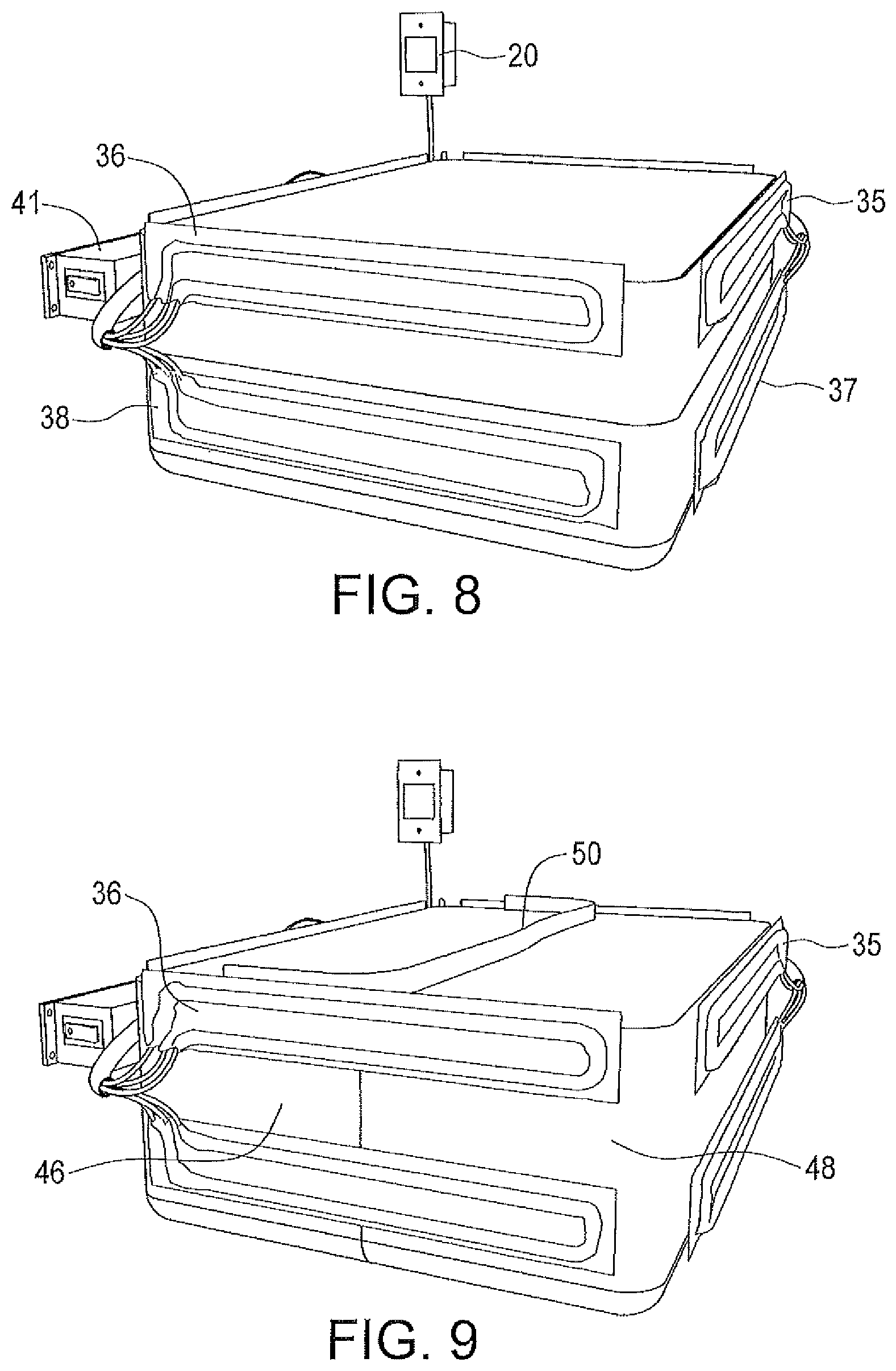 Patent US11812884 Figure 5 – Cooking rack system using liquid bath