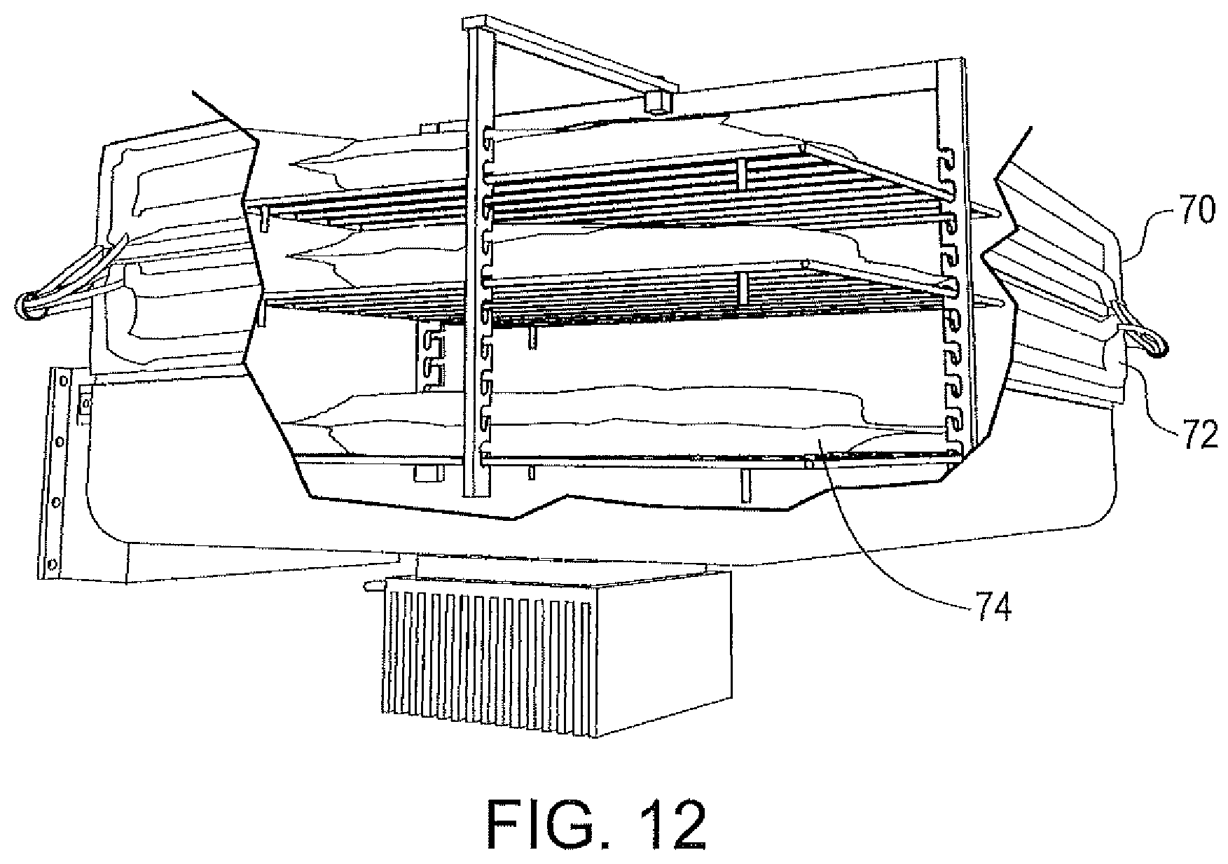Patent US11812884 Figure 7 – Cooking rack system using liquid bath