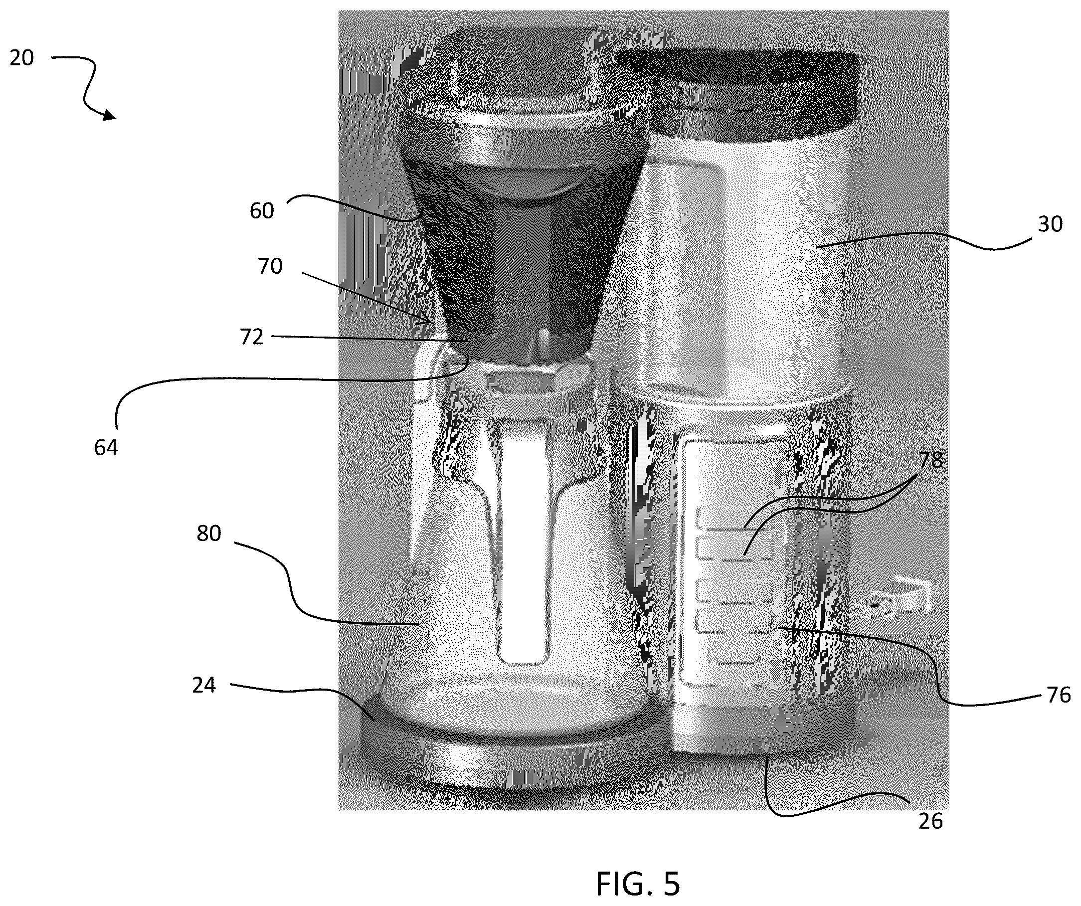 Patent US11812885 Figure 5 – Automatic coffee maker and method of preparing a brewed beverage
