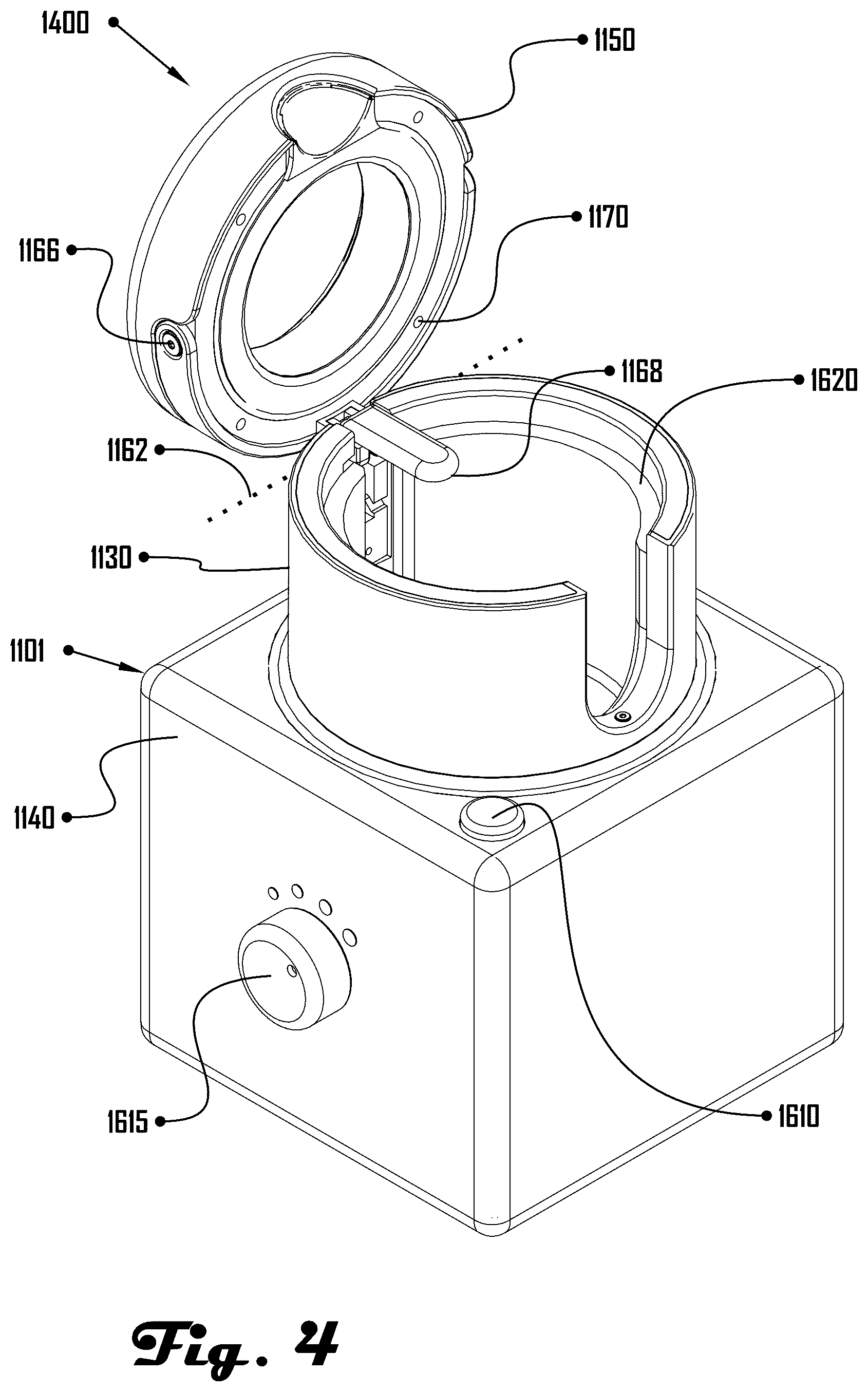 Patent US11812887 Figure 4 – Ground coffee distribution method, apparatus, and system