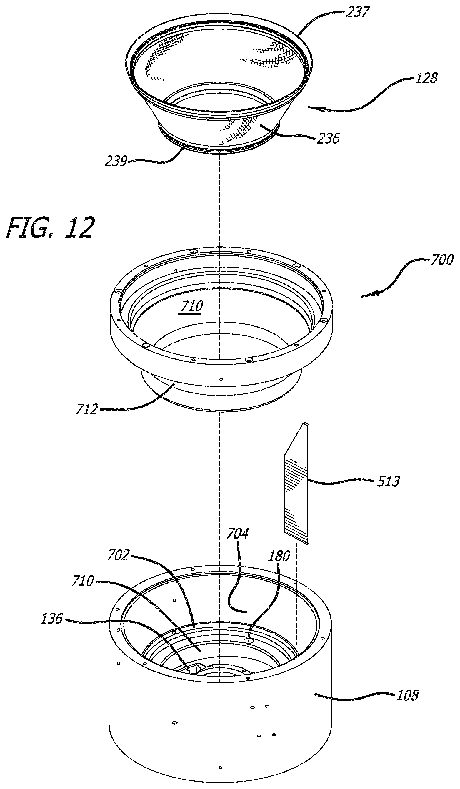 Patent US11812888 Figure 12 – Magnetically driven beverage brewing and cleaning system