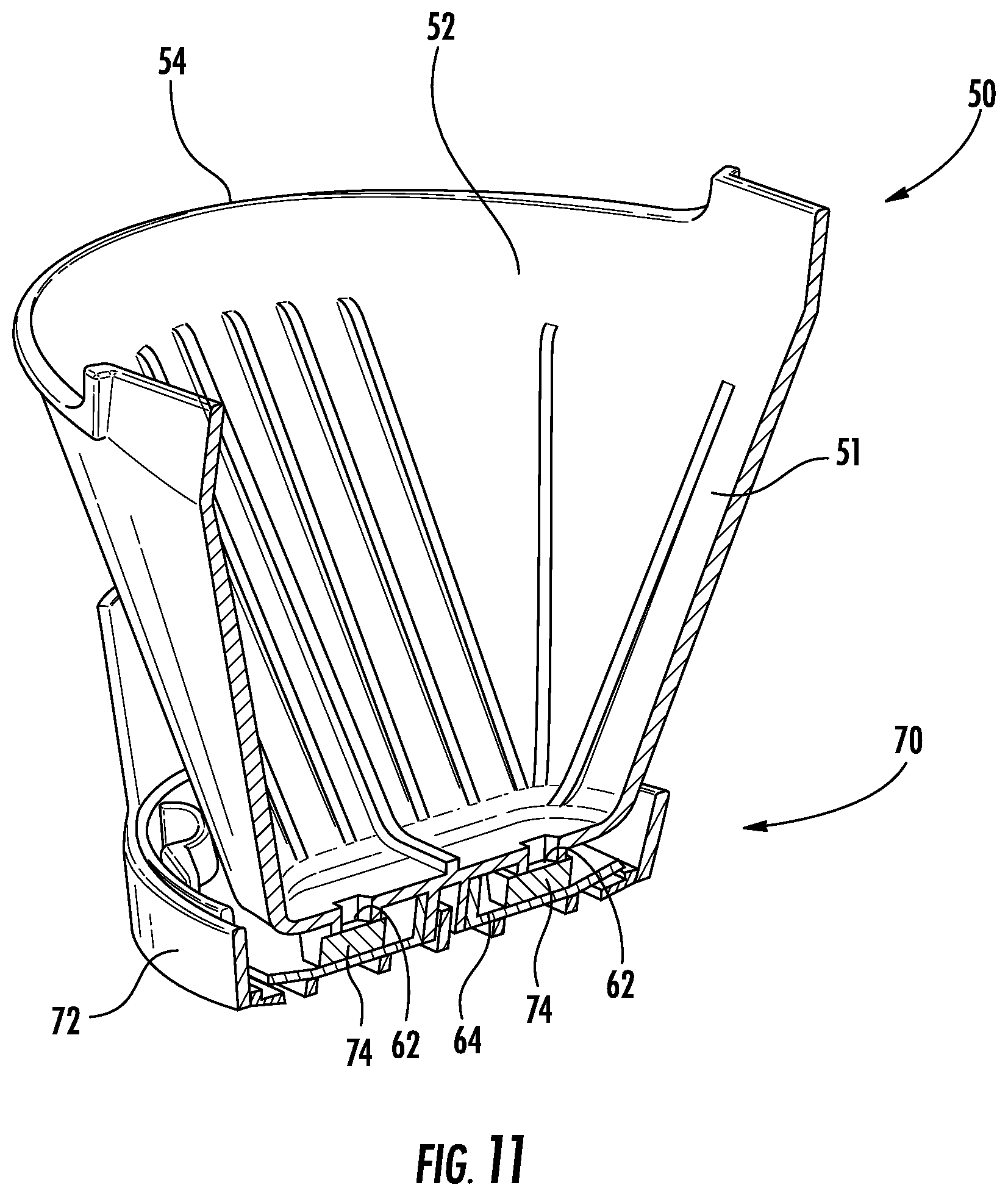 Patent US11812891 Figure 11 – Brew basket for automated beverage brewing apparatus