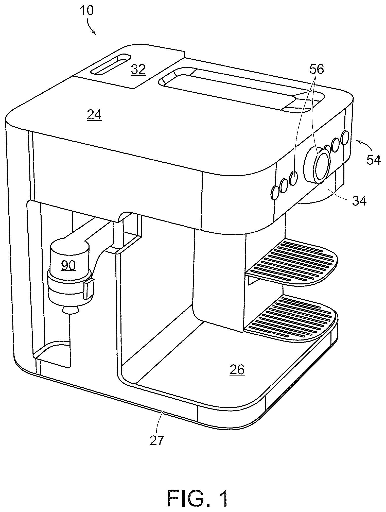 Patent US11812892 Figure 1 – Fluid texturing device