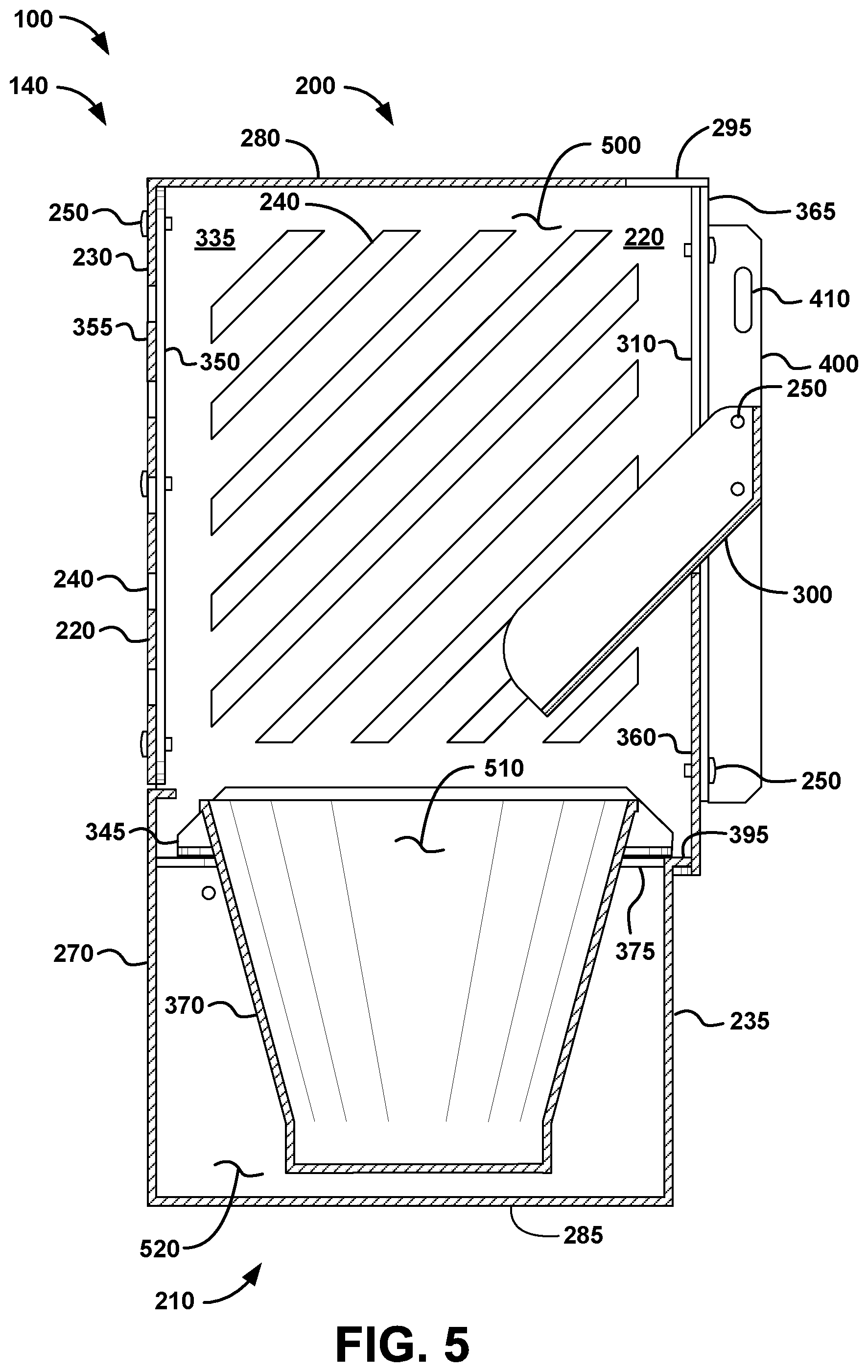Patent US11812895 Figure 5 – Grease containment systems